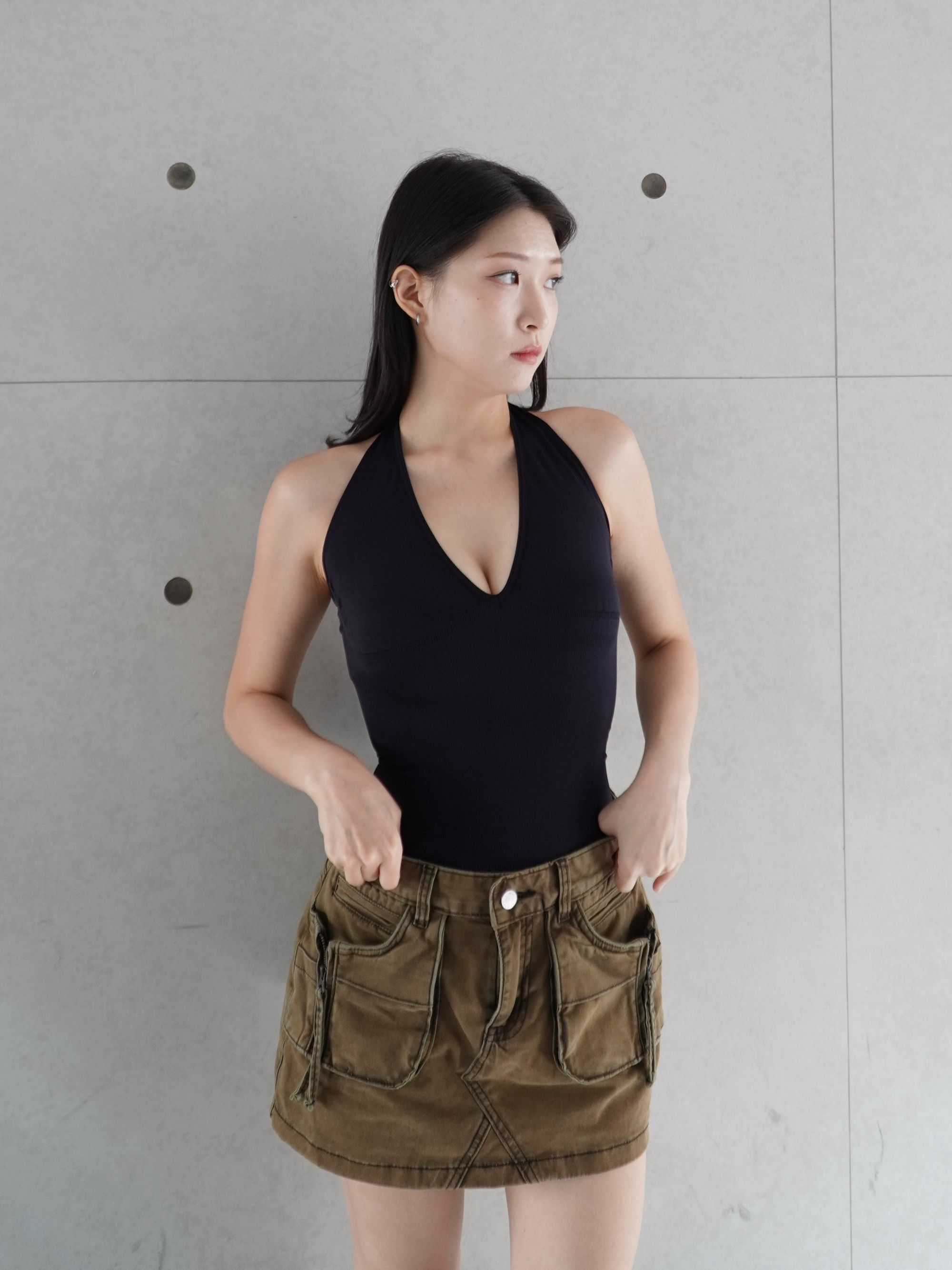 完美曲線漫畫感塑身衣(繞脖無罩杯)