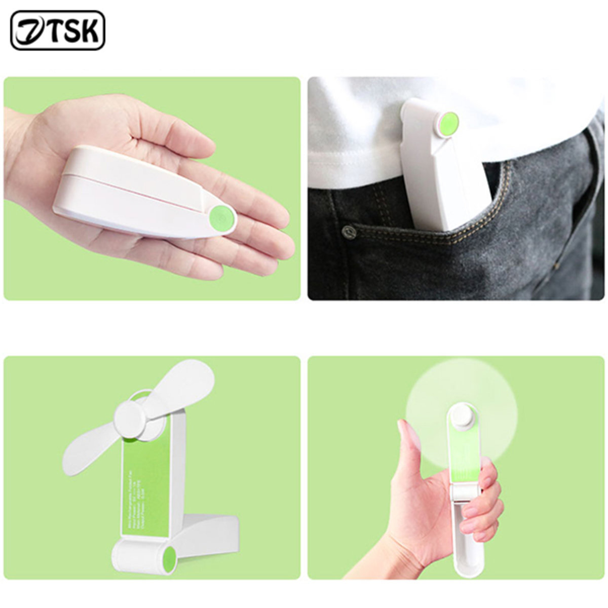 日本TSK 便攜式風扇 迷你折疊風扇 P2023