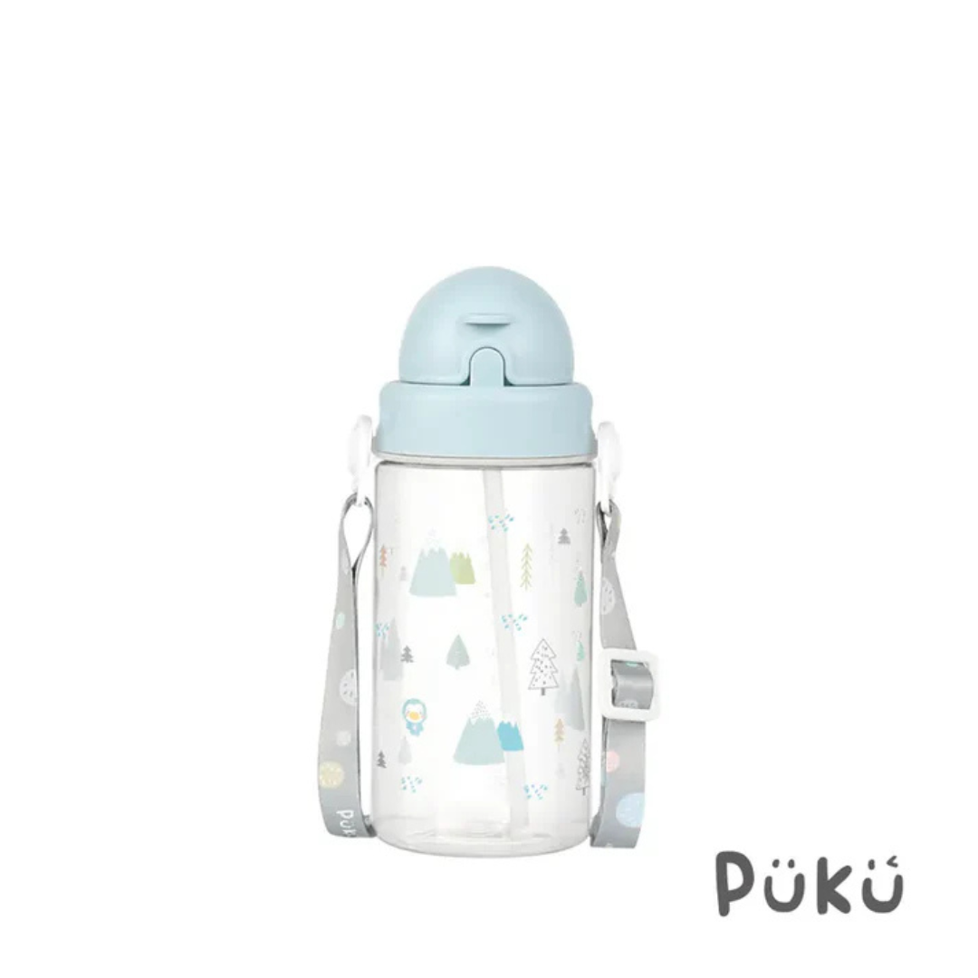 Puku 飄飄奶蓋Tritan吸管隨身水瓶330ml
