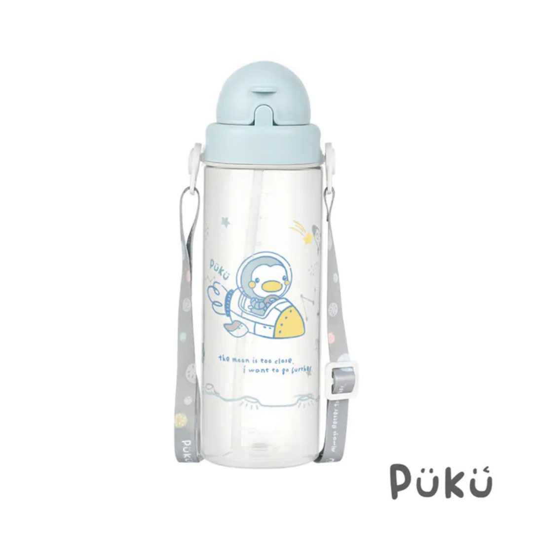 Puku 飄飄奶蓋Tritan吸管隨身水瓶500ml