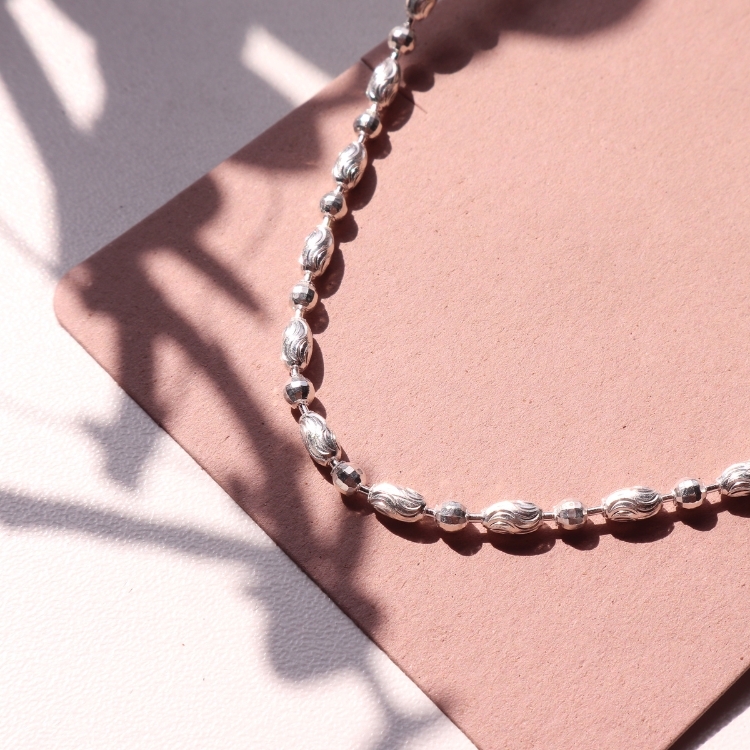 波影光語 Luce 銀光如潮 閃耀波紋 純銀項鍊