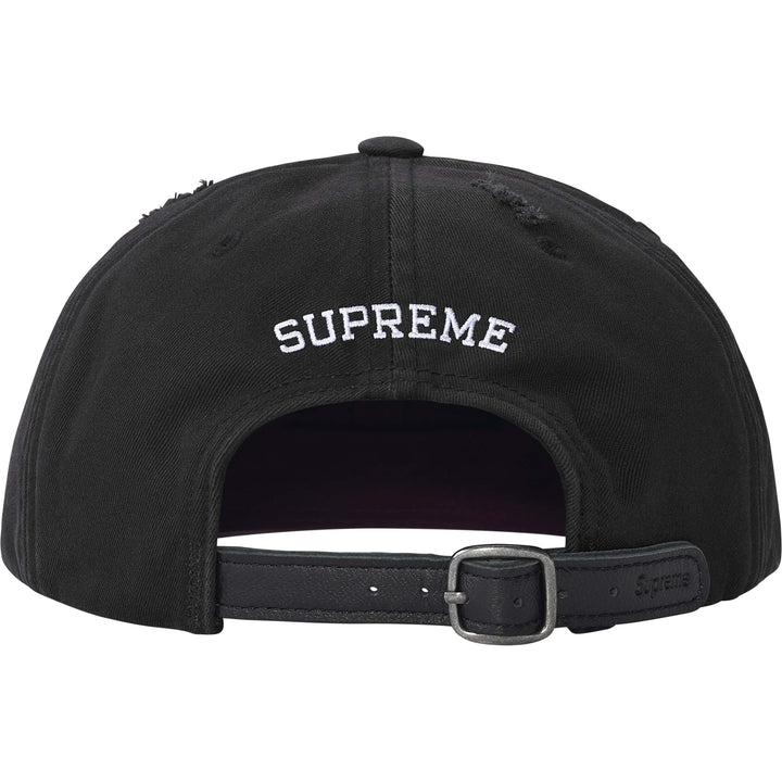 2025AW SUPREME DISTRESSED SCRIPT 6-PANEL HEAVY CHINO 棒球帽 帽子 現貨 FW25H9