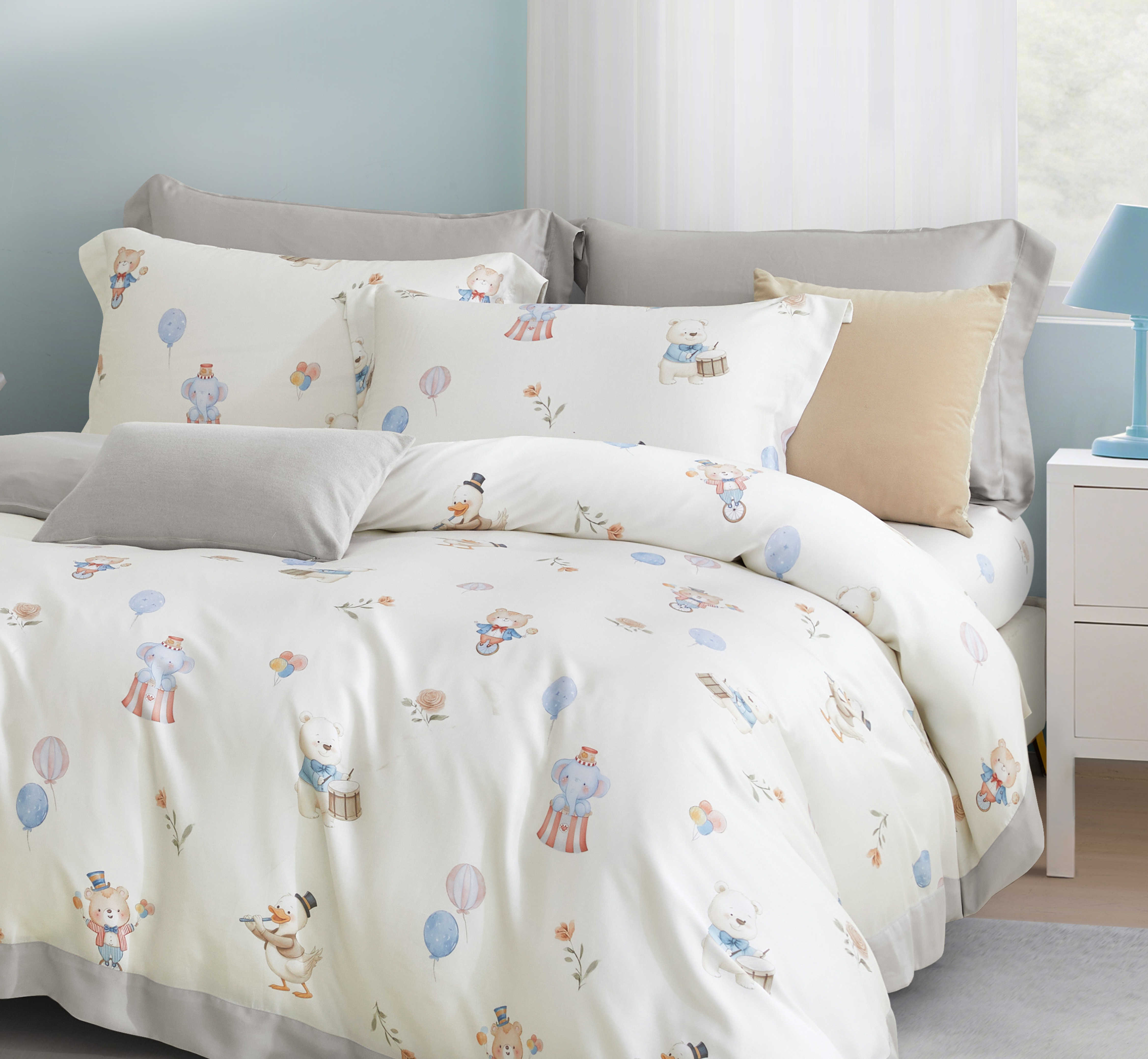 100%60s凡芮思【樂章奇緣】雙色翅膀款【兩用被+床包】|有單人