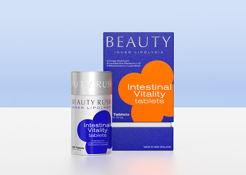 BEAUTY RUSH 排濁片 42粒/瓶 【正品】新西蘭   擊退頑固肚腩胃腩 降低體脂量的細胞