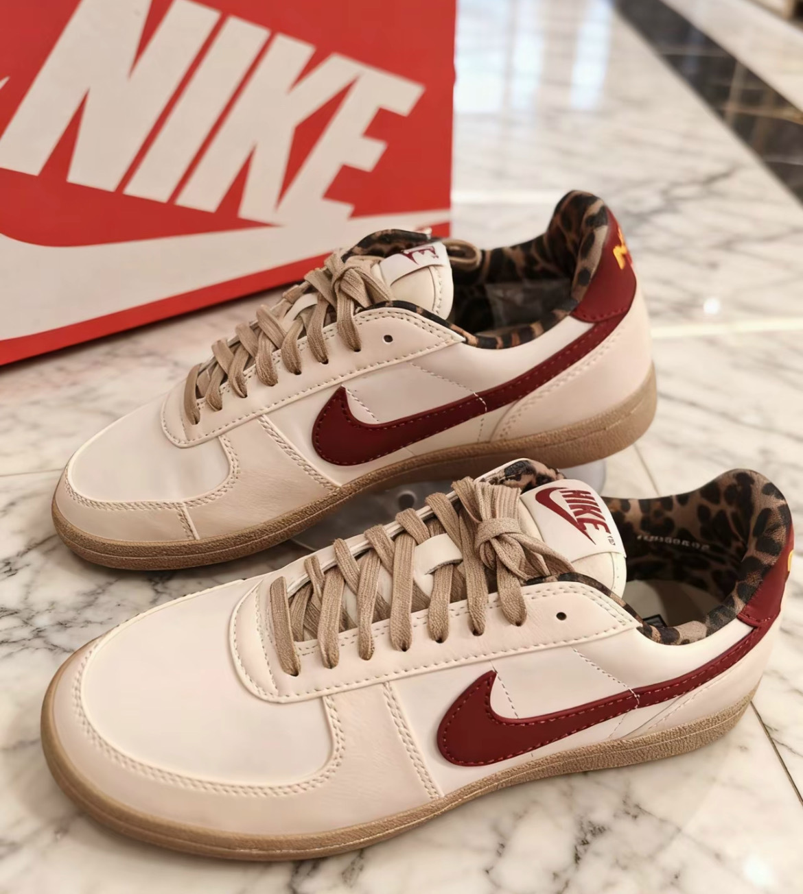 女鞋 NIKE W FIELD GENERAL 米酒紅 豹紋 刺繡 復古 皮革 運動 休閒鞋【IM6688-062】