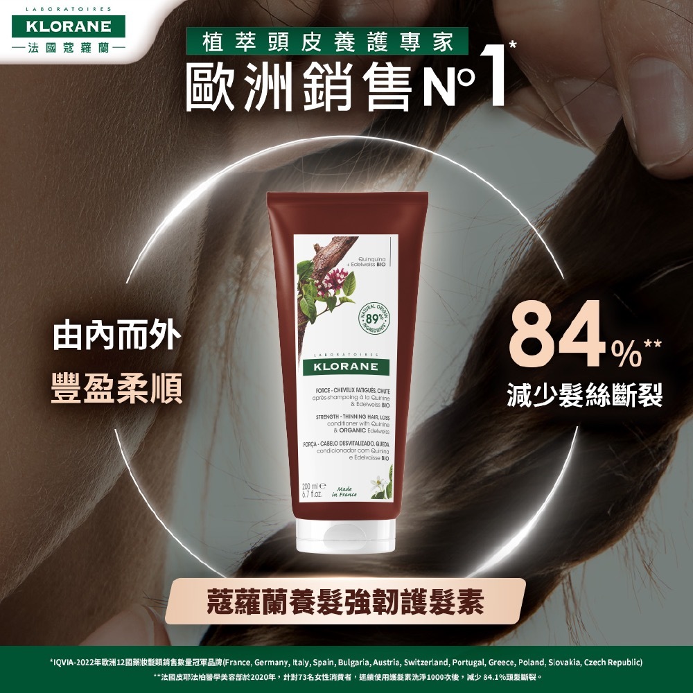 Klorane蔻蘿蘭養髮強韌護髮素│Taiwancosm 台灣雷射藥妝館_台灣最大最專業藥妝網站