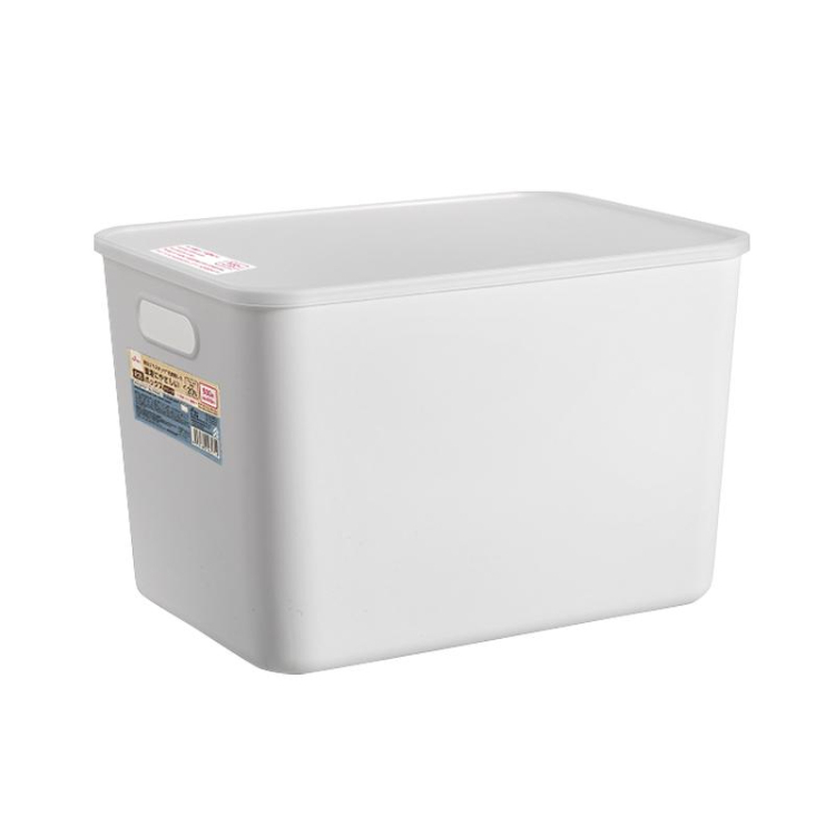 附蓋收納箱/白 26×24×36.5cm