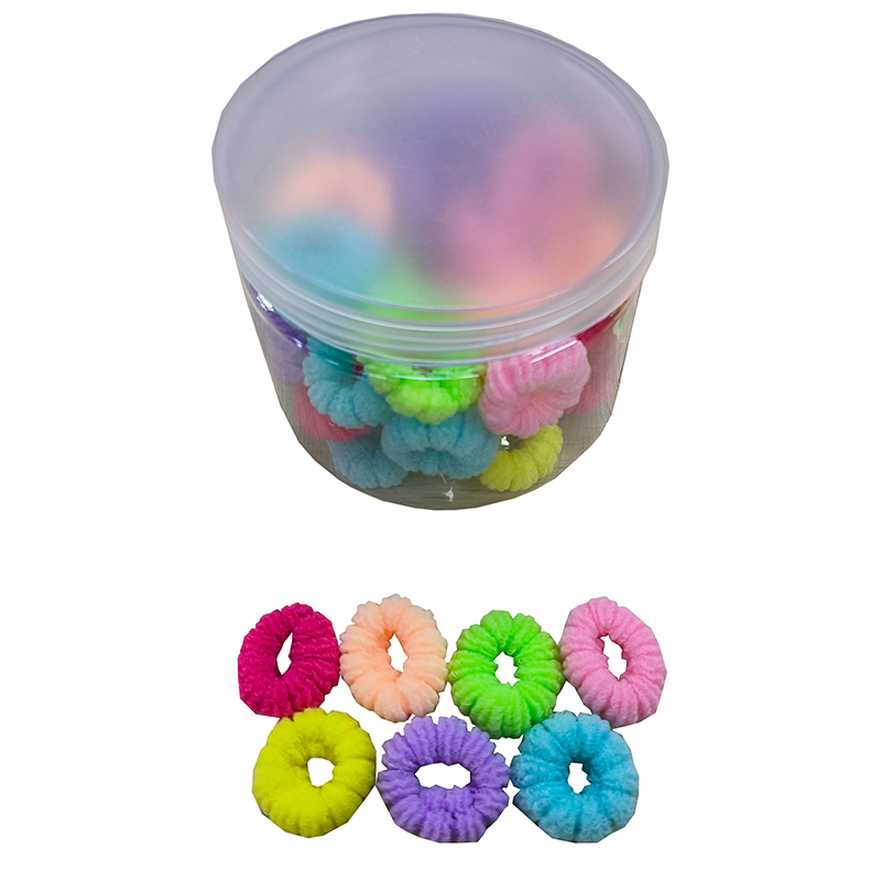 附收納盒髮圈/彩色 40入