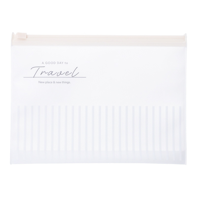 夾鏈收納袋/簡約 20×15×3cm