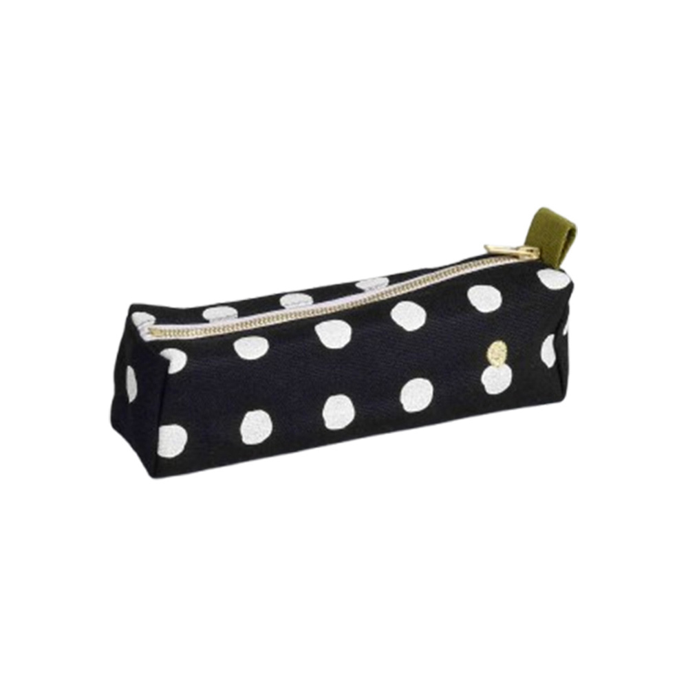 法國La cerise sur le gâteau 有機棉防水筆袋-白點點