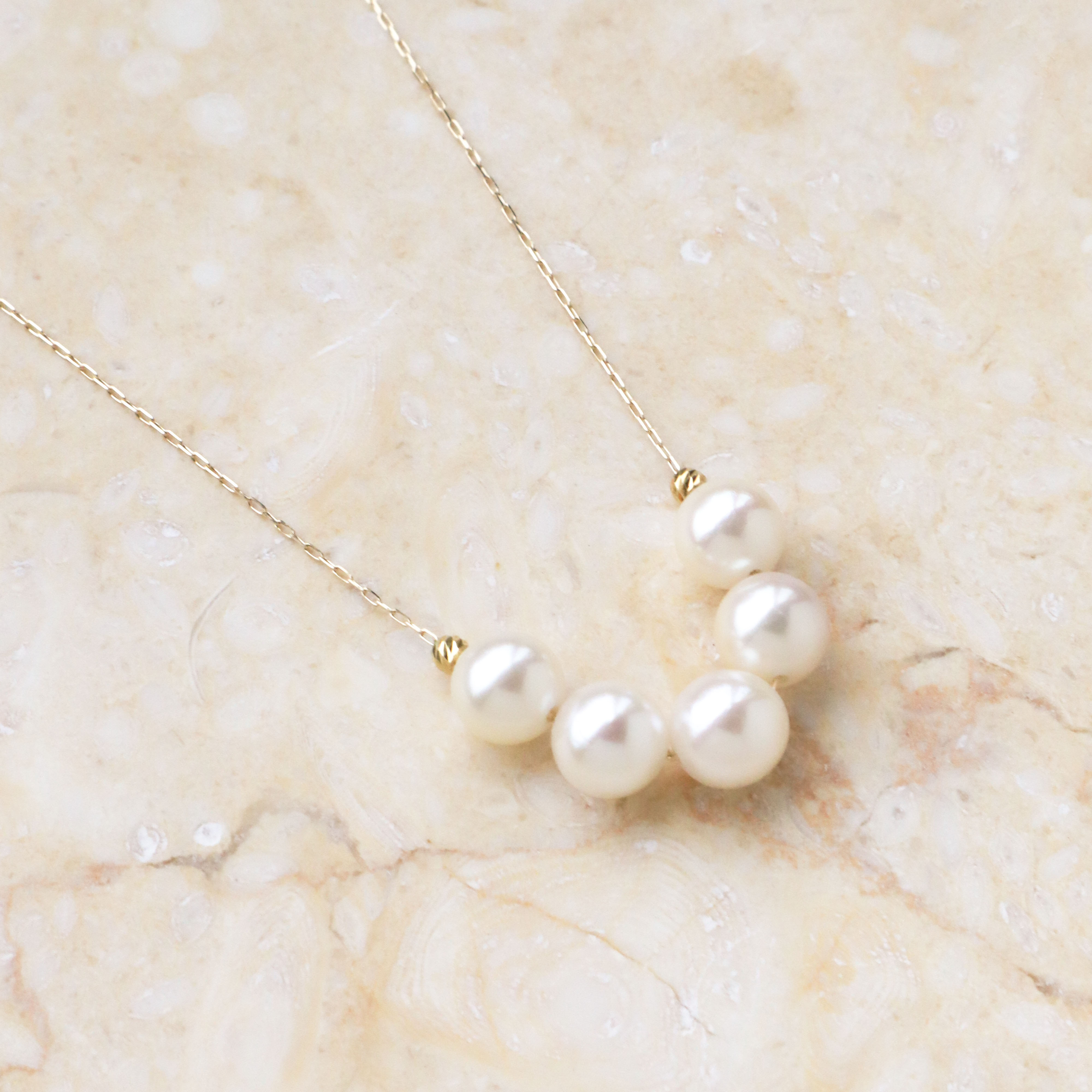 【周年慶限定】18K/日本設計款系列-AKOYA珍珠串珠項鍊