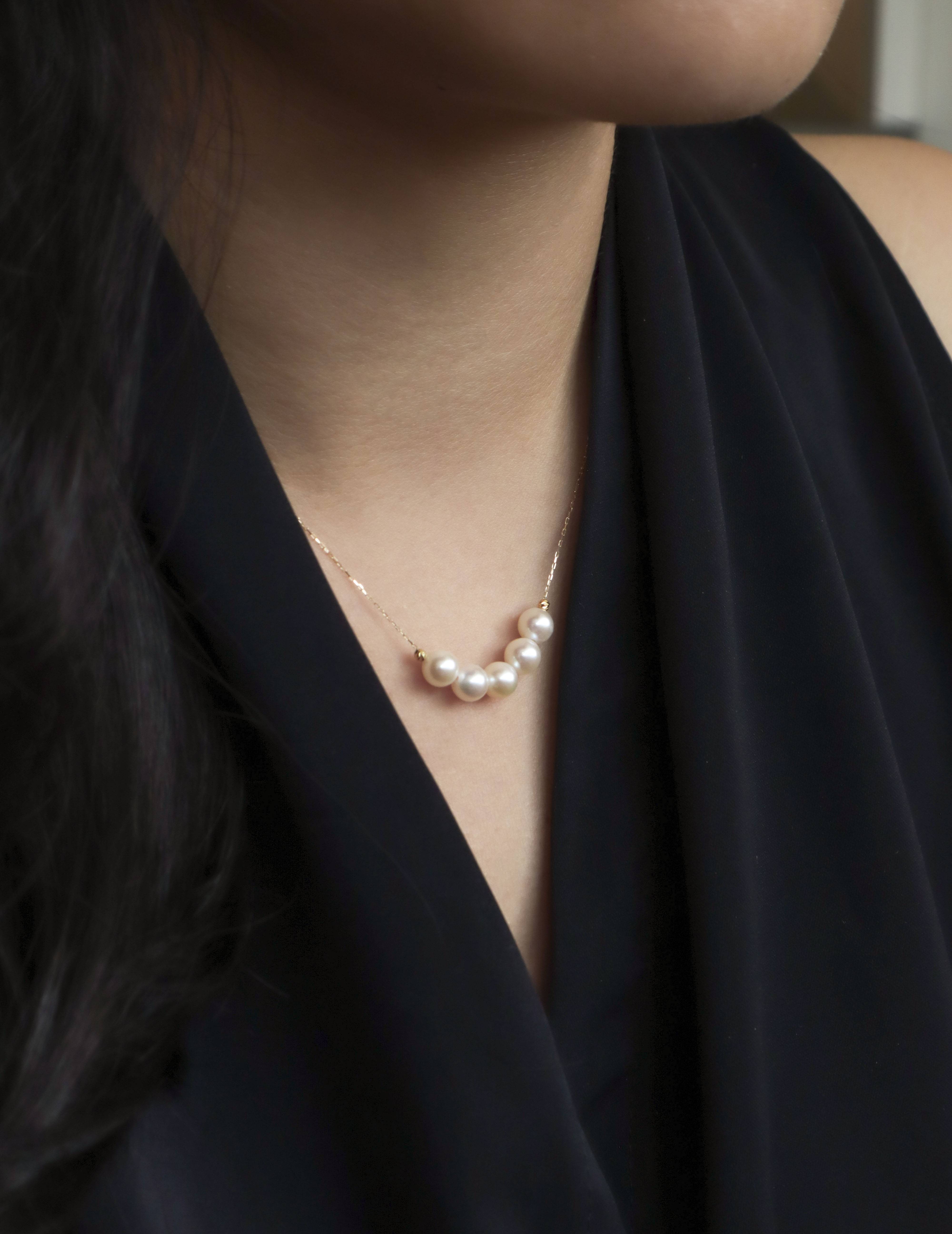 【周年慶限定】18K/日本設計款系列-AKOYA珍珠串珠項鍊