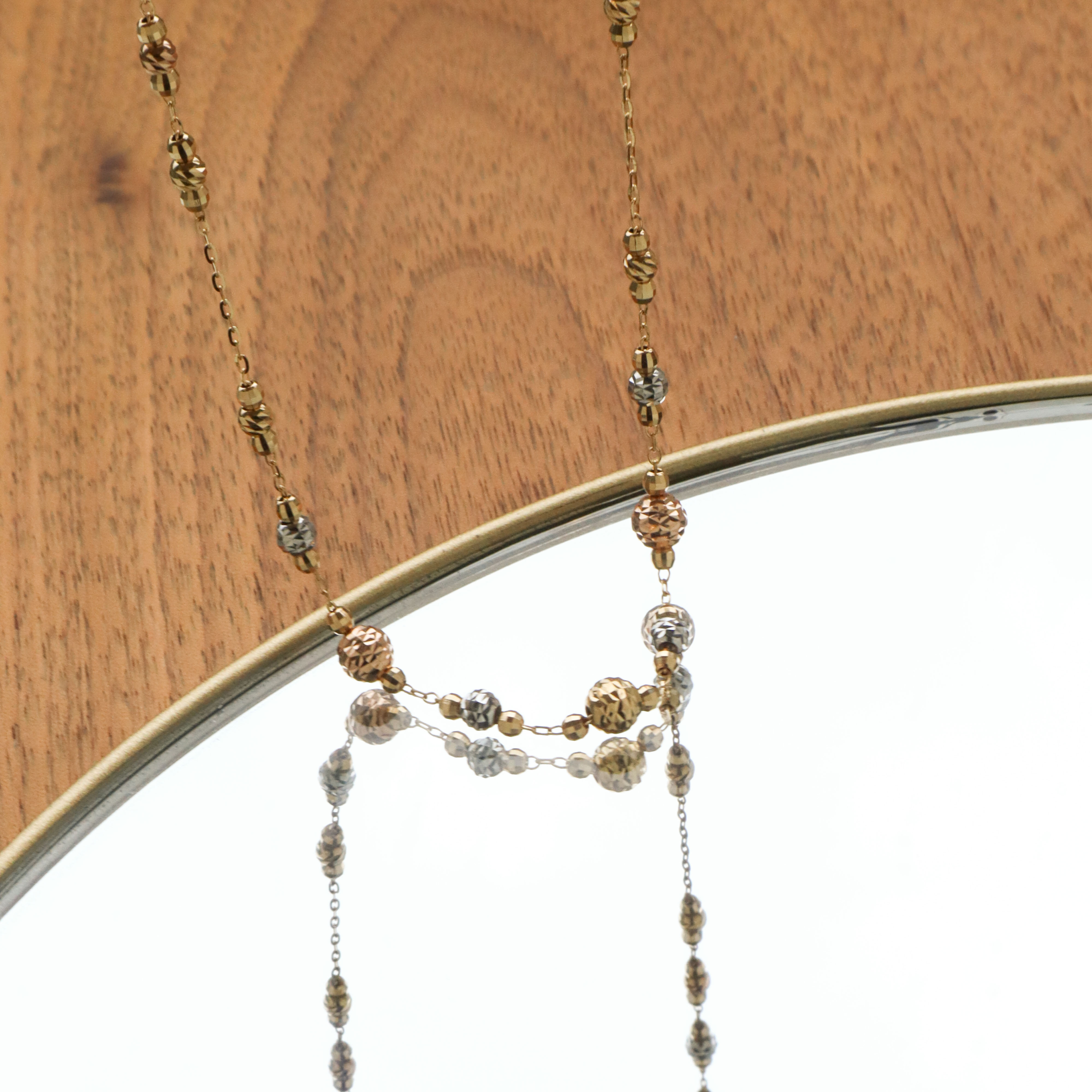 【周年慶限定】18K/日本設計款系列-長串珠項鍊