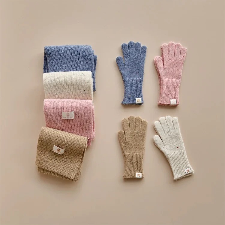 25F/W DTD冬日暖調色盤系列-兒童手套&圍巾