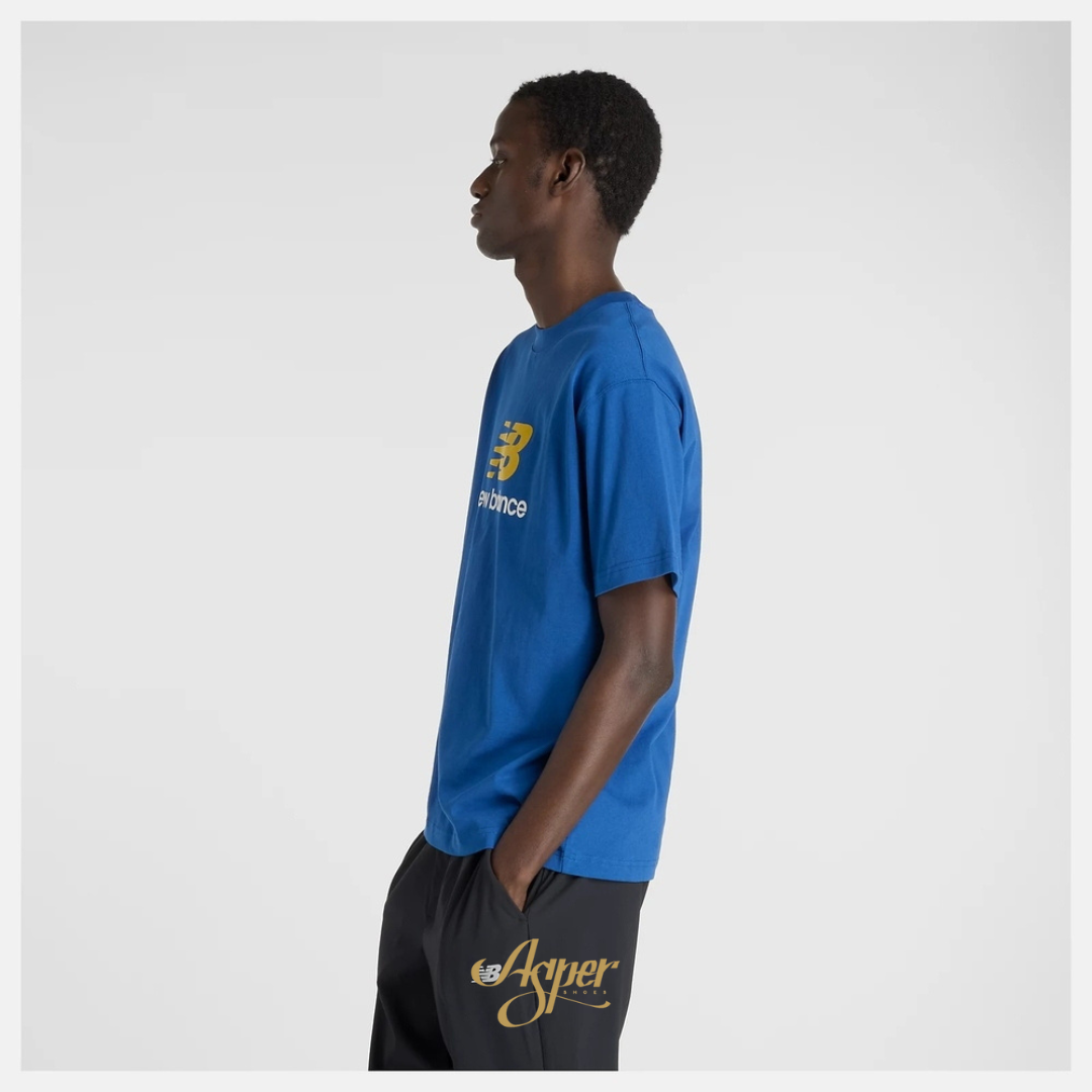 New Balance Athletics Logo 圓領上衣 黑MT51500BK 藍MT51500GAB IX