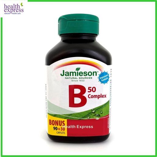 (3456)JAMIESON 天然維他命B50 (120粒)加強版