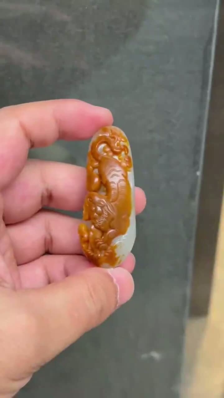 99752 和田玉獨籽下山虎