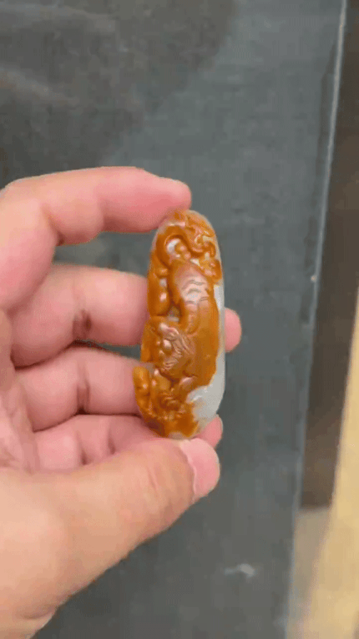 99752 和田玉獨籽下山虎