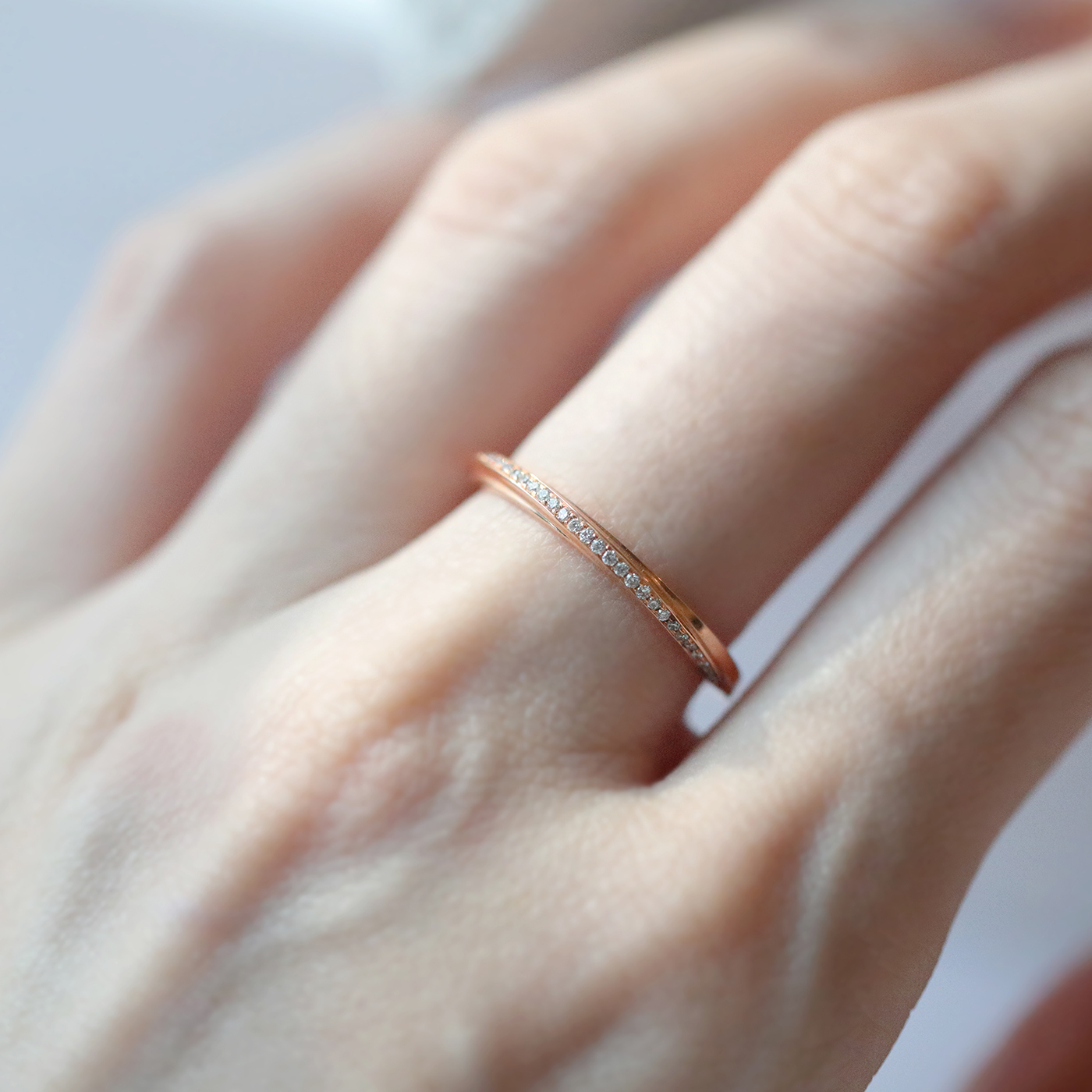 相擁 — 鑽石對戒