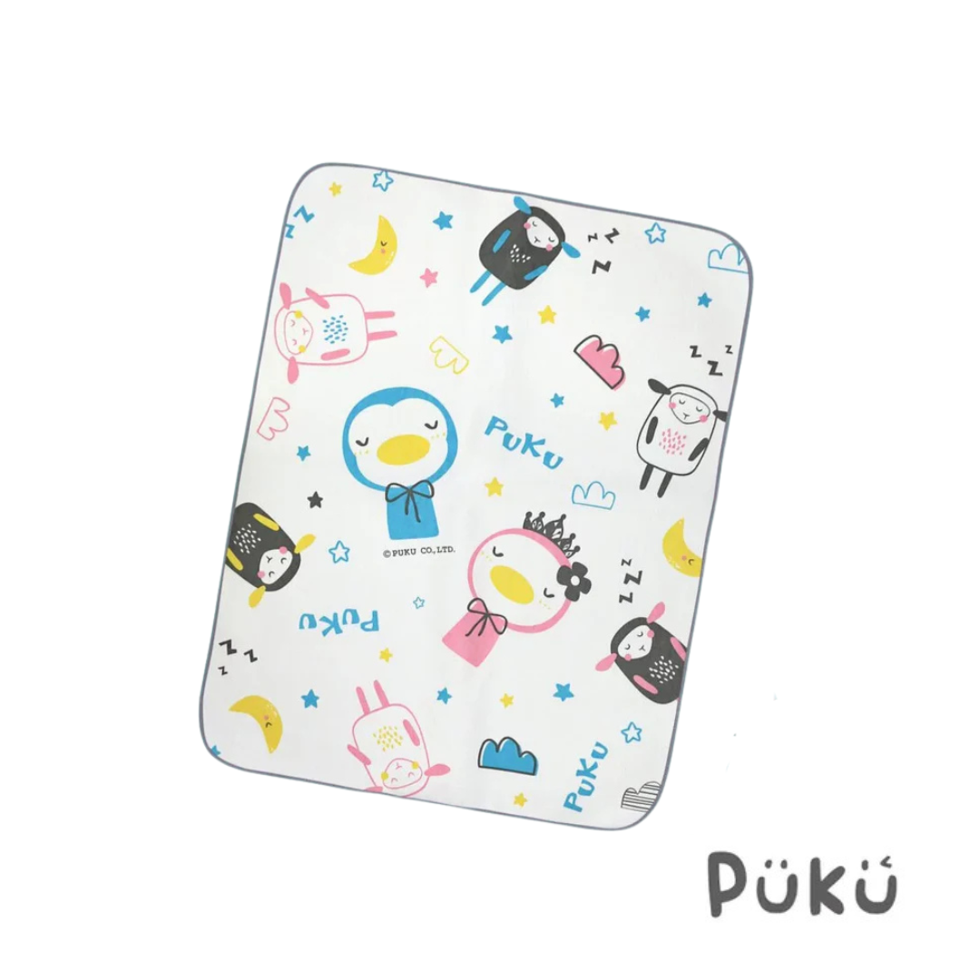 Puku 嬰幼兒防濕墊60×80cm- (汽車/綿羊)