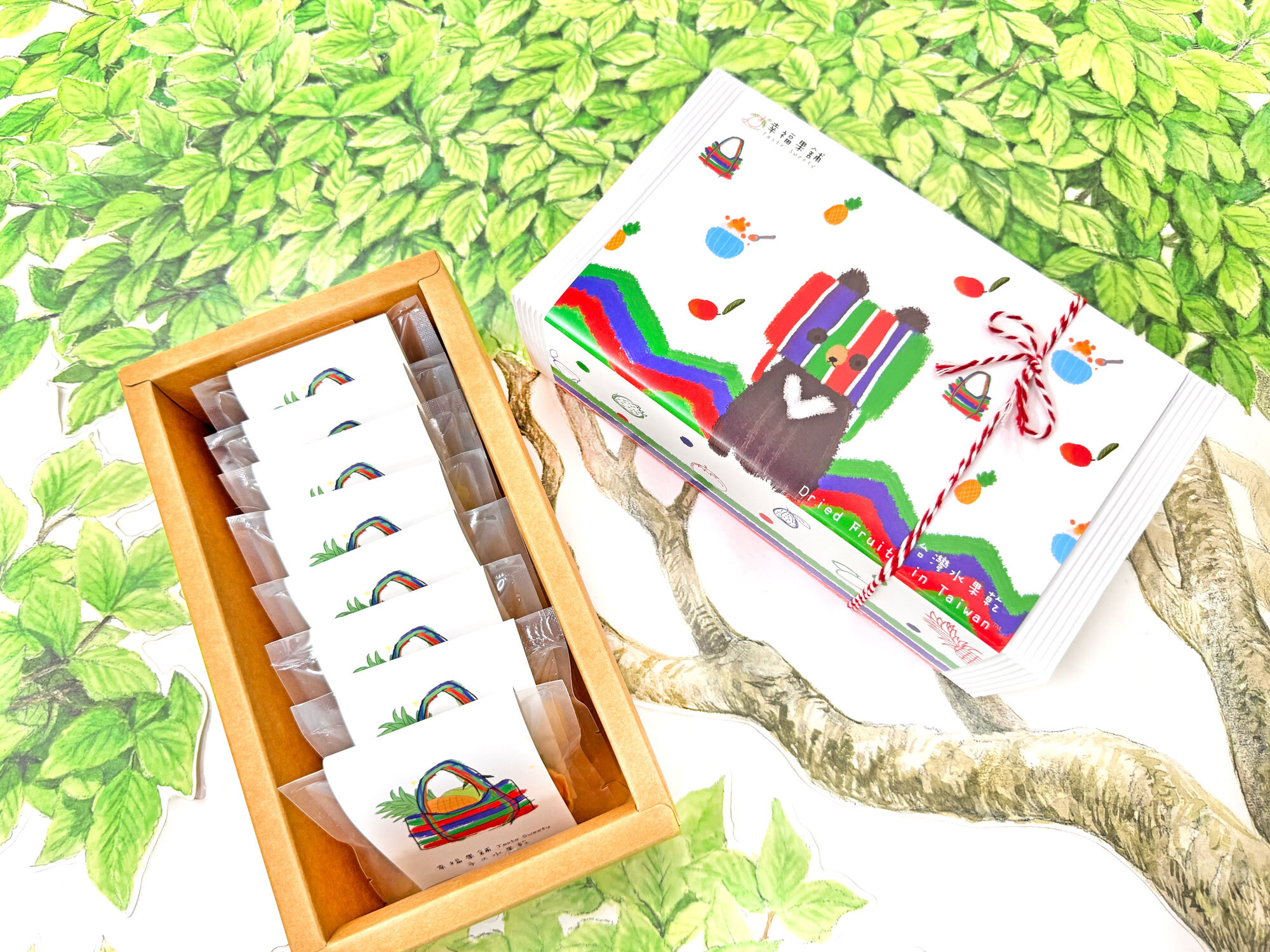 茄芷帽熊水果乾小禮盒8入