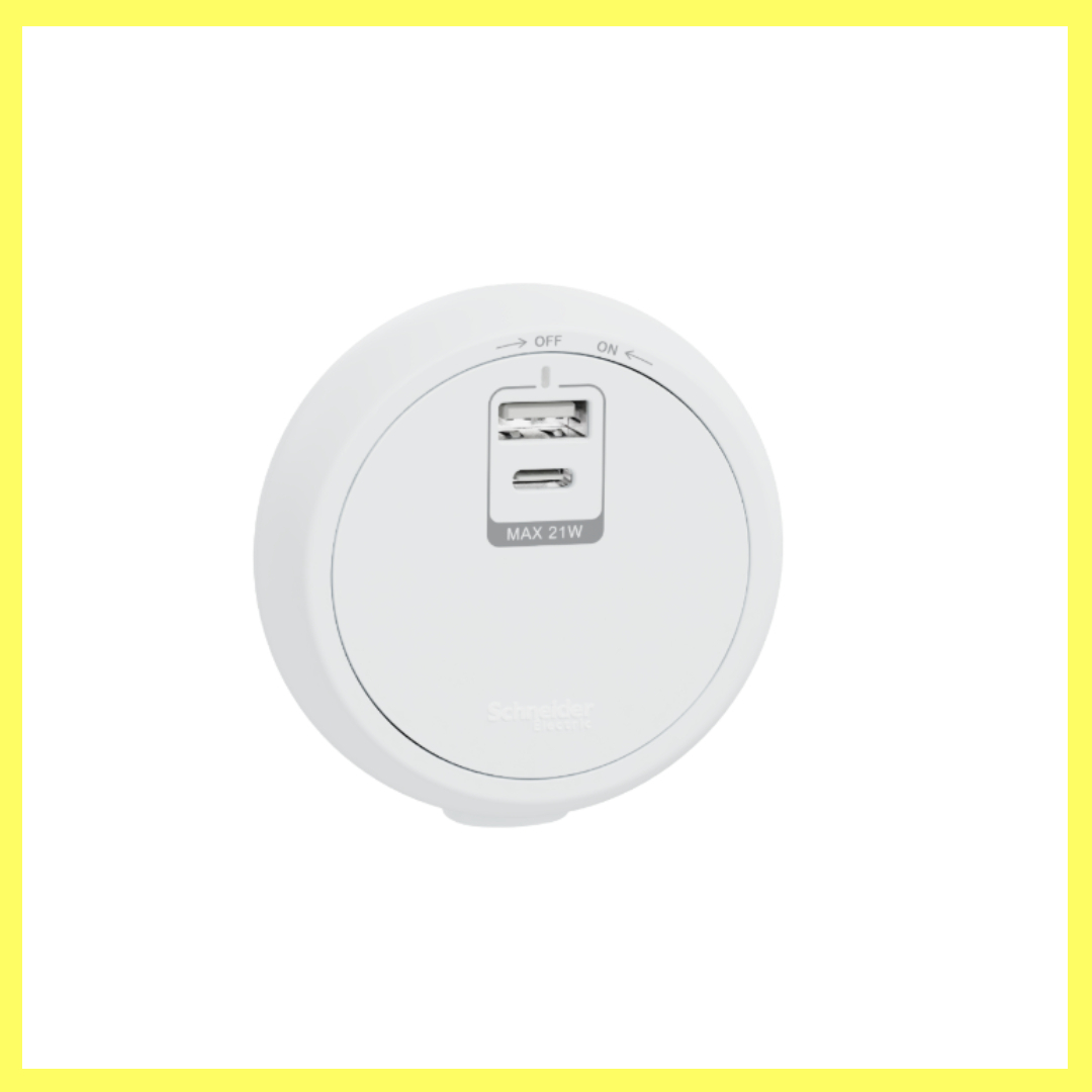 施耐德  Easy Series系列21W TypeA+C USB插座