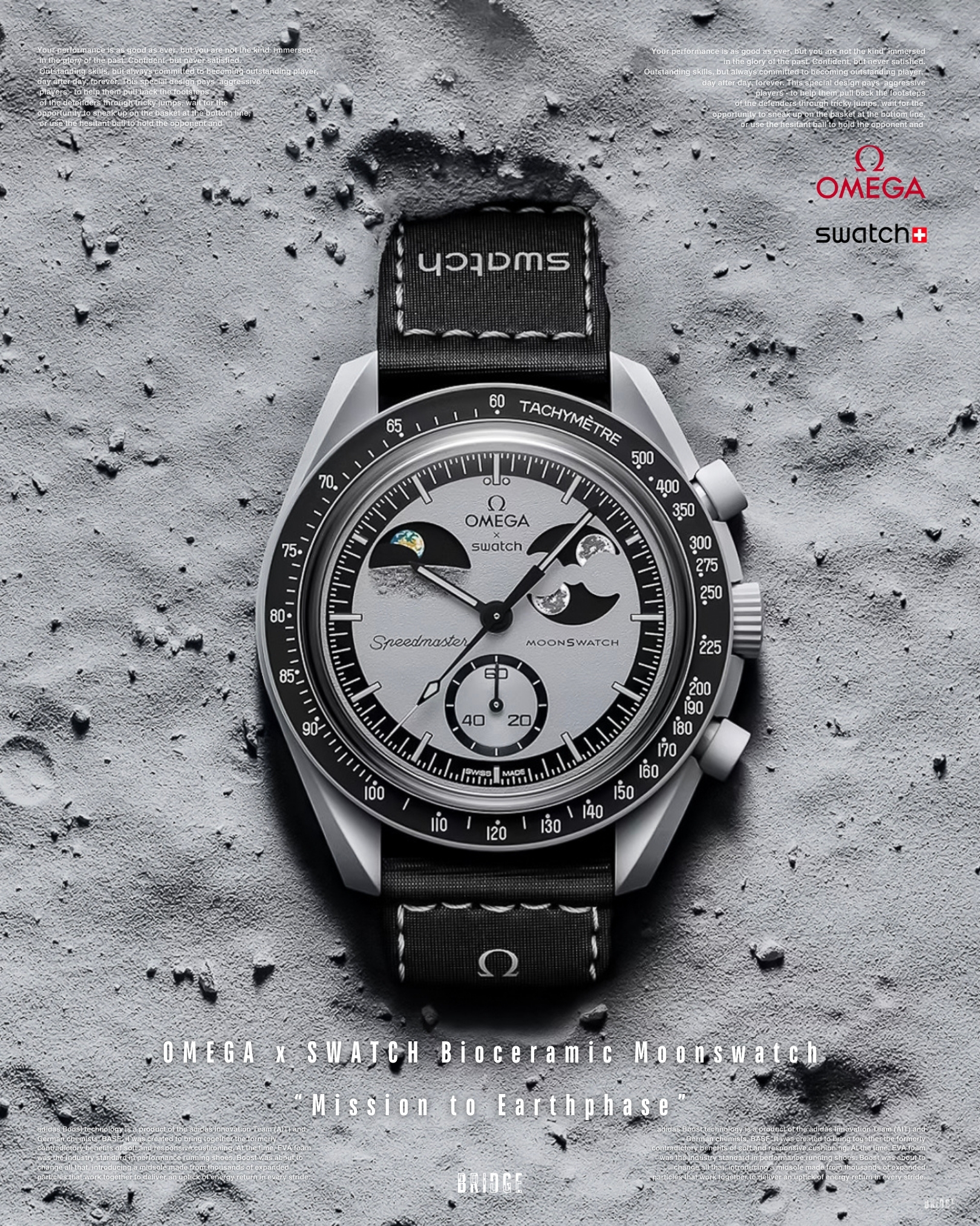 『僅有三支 OMEGA x SWATCH超限量聯名 🌏』 OMEGA x SWATCH bioceramic moonswatch “Mission to Earthphase” SO33M700