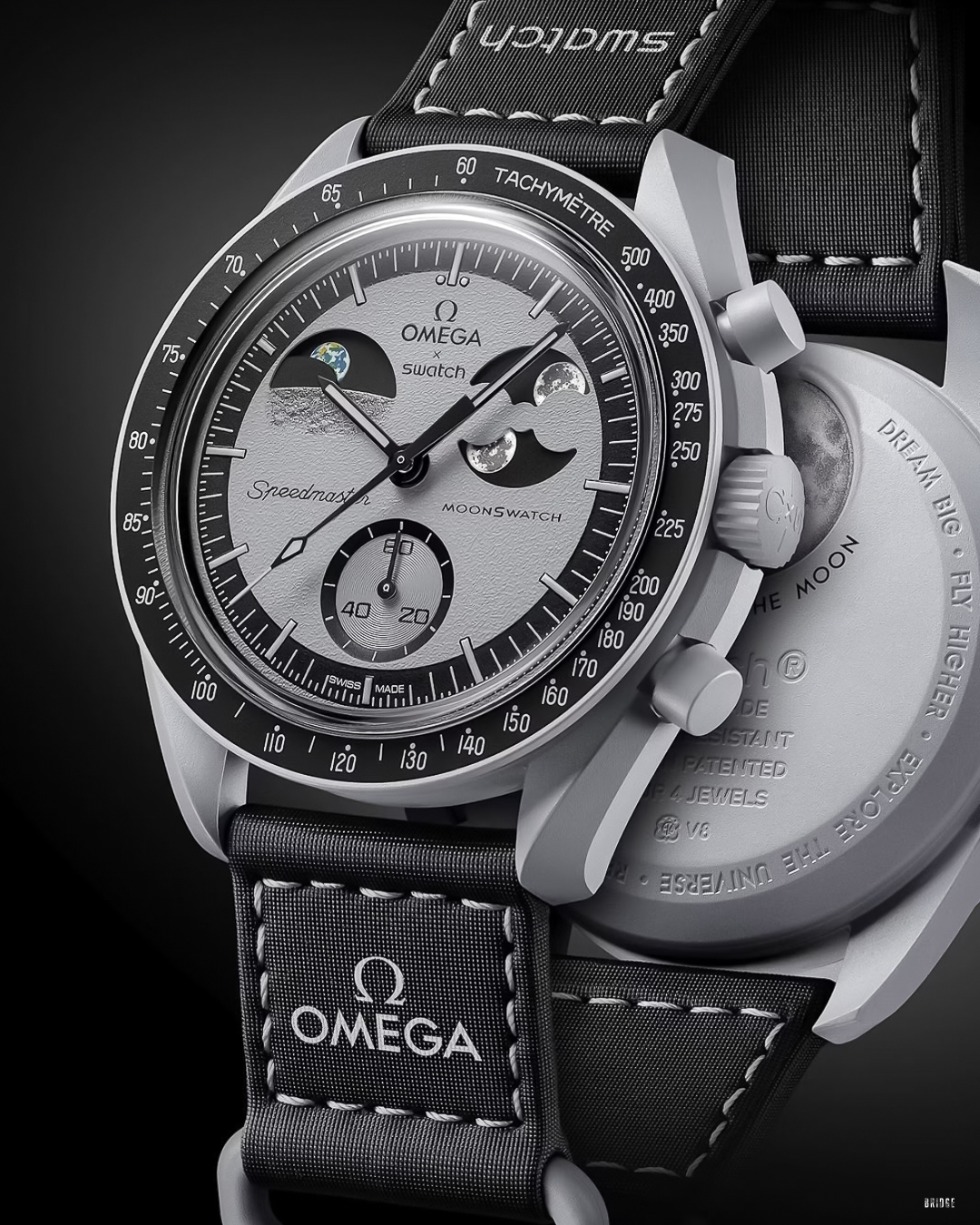 『僅有三支 OMEGA x SWATCH超限量聯名 🌏』 OMEGA x SWATCH bioceramic moonswatch “Mission to Earthphase” SO33M700