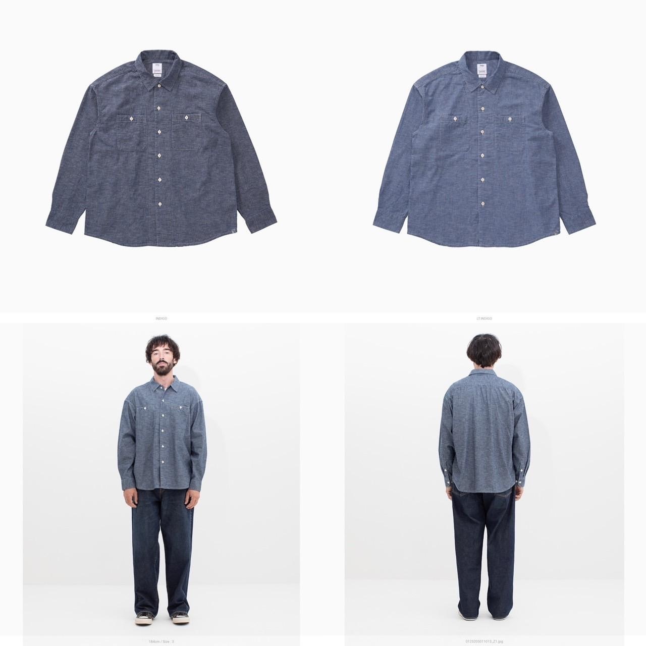 10/21 RE-STOCK: VISVIM 2025 A/W LUMBER CHAMBRAY SHIRT L/S - PRE ORDER ITEM (預訂中)