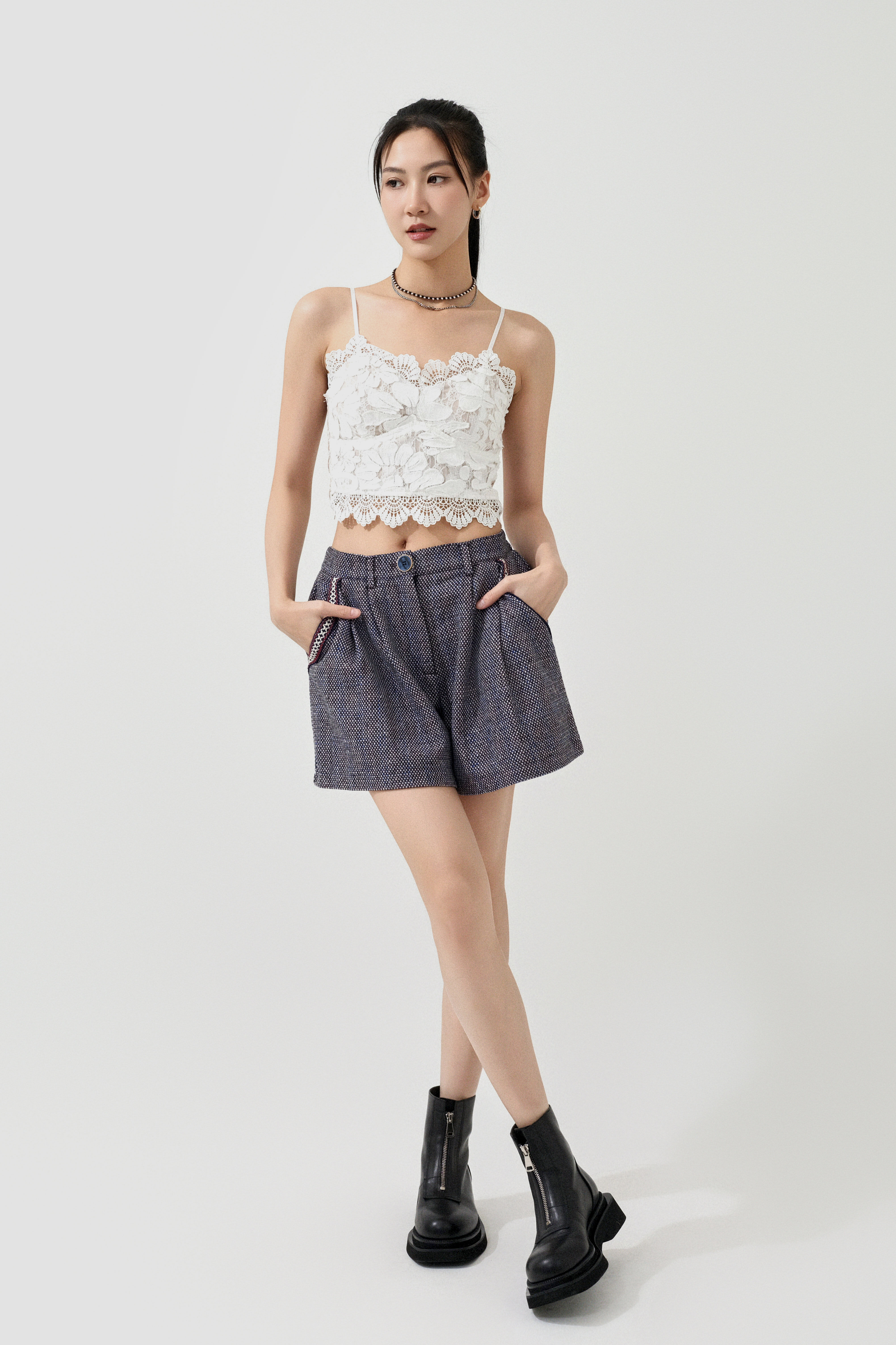 立體花棉蕾絲bra top (預購產品）