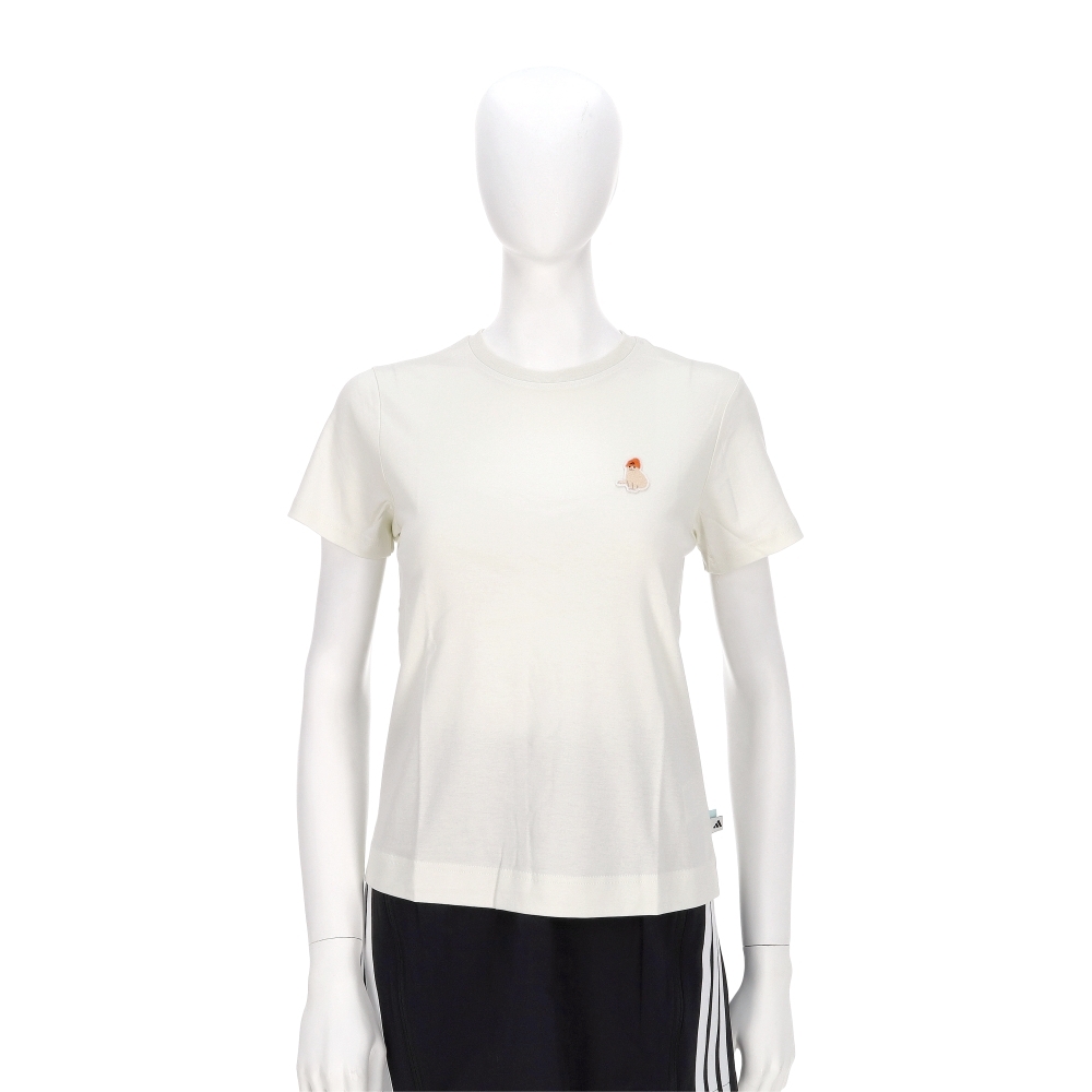 Adidas W Cat T 女款 白色 圓領 棉質 貓咪 印花 休閒 短袖 JV8515