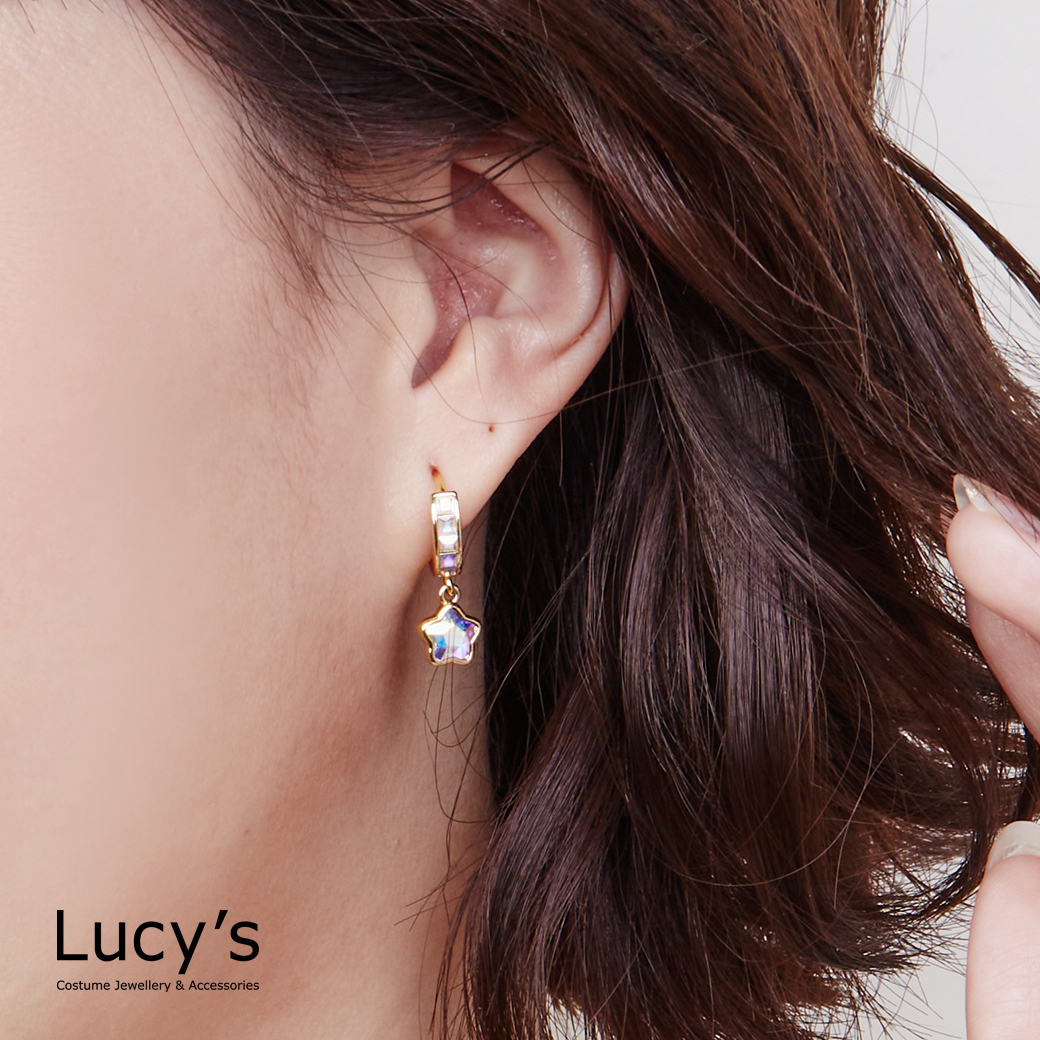 幻彩星星 易扣耳環 (四色) (126916/126917/126918/126919)