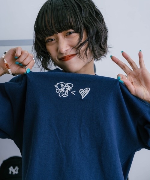 kaoyorinakami / cookie draw cord tee