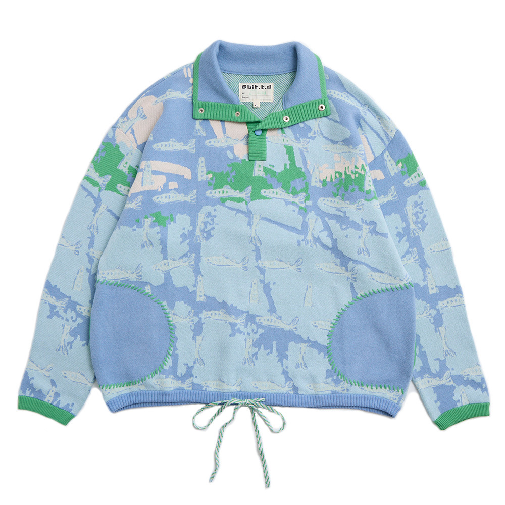 Climbing the Fishing Net. Classic Version Zip Neck Top