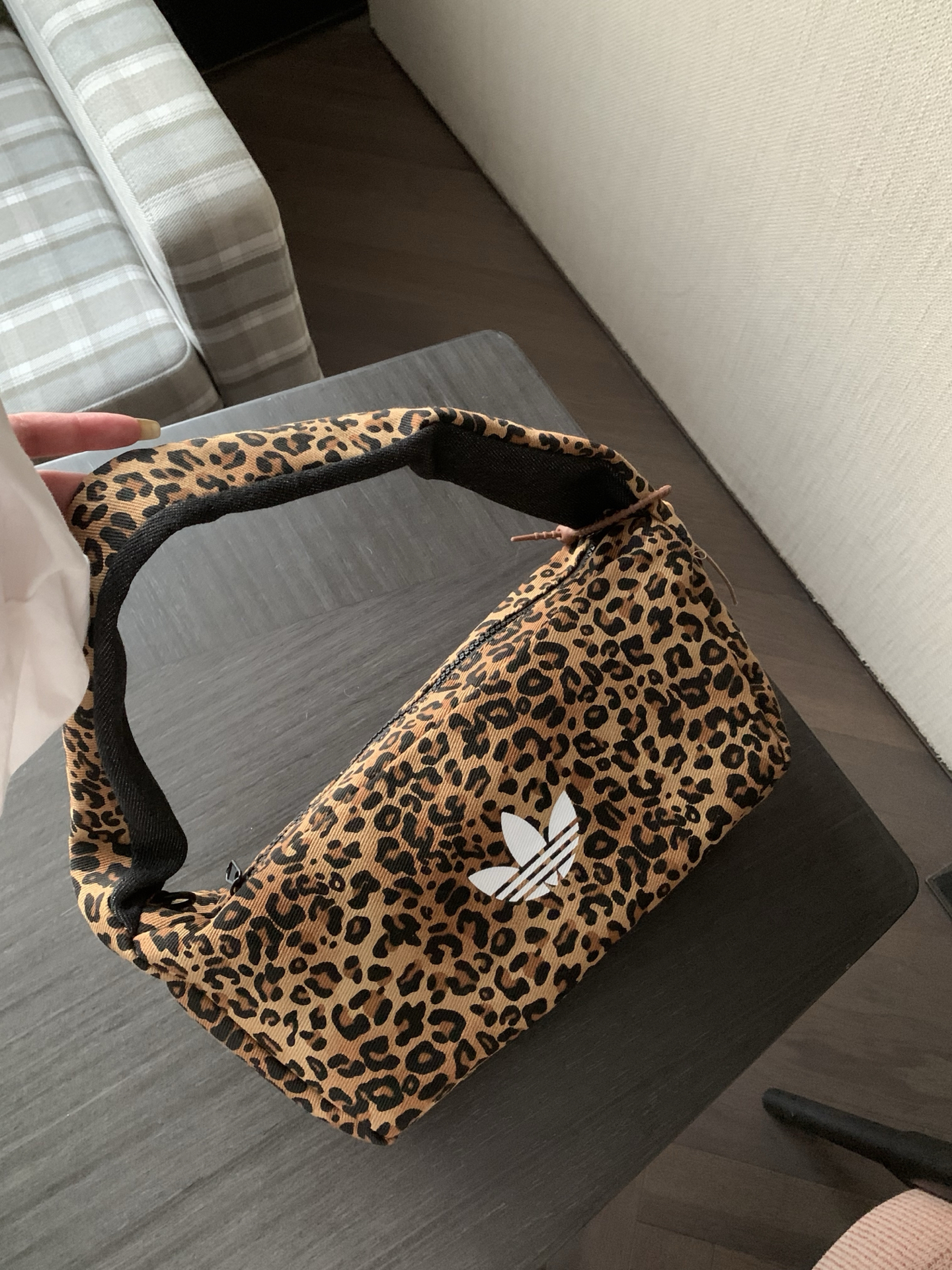 代購-adidas originals 三葉草 Leopard 1.9L 豹紋 腋下包 JX3198