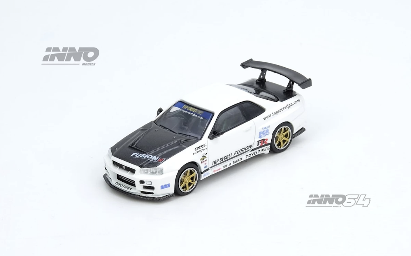 【預訂】INNO64 Top Secret R34 GT-R White