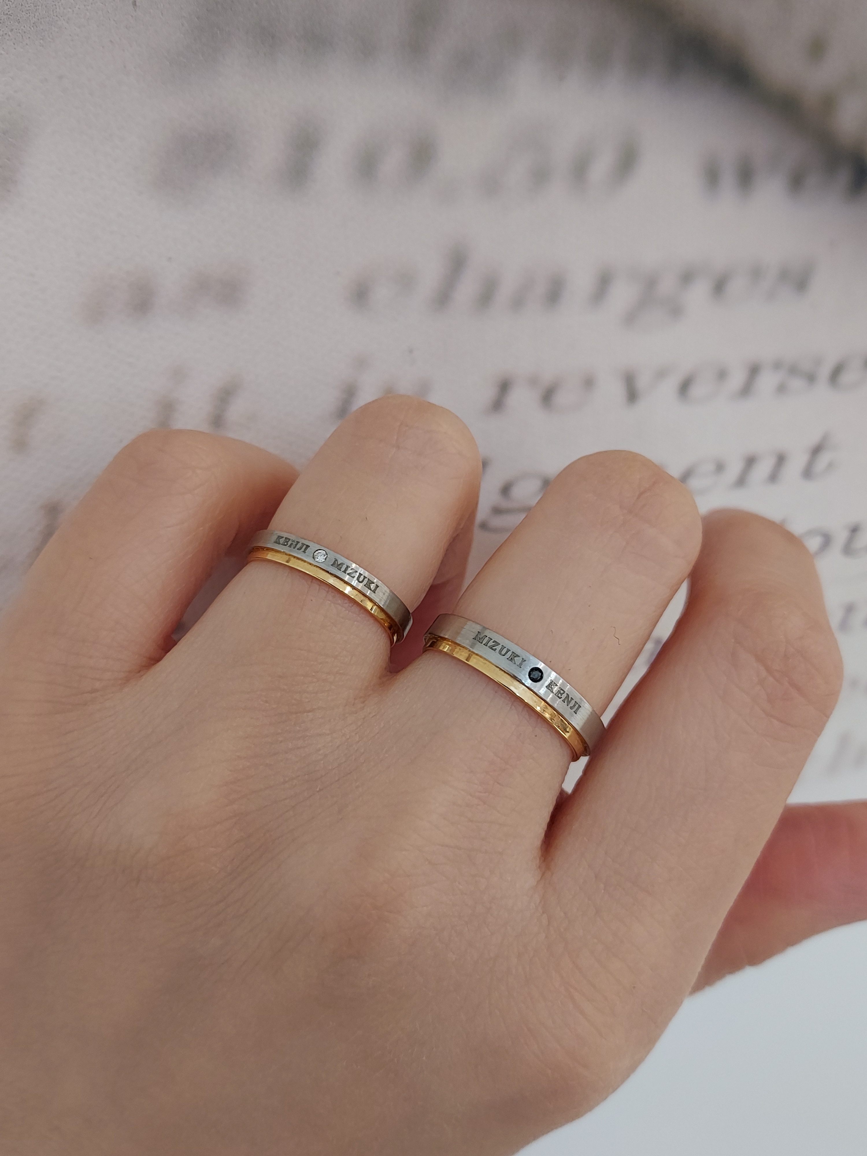 Anelli di Ginza - INTESA 鉑金 (Pt900)/ 18K玫瑰金 結婚戒指