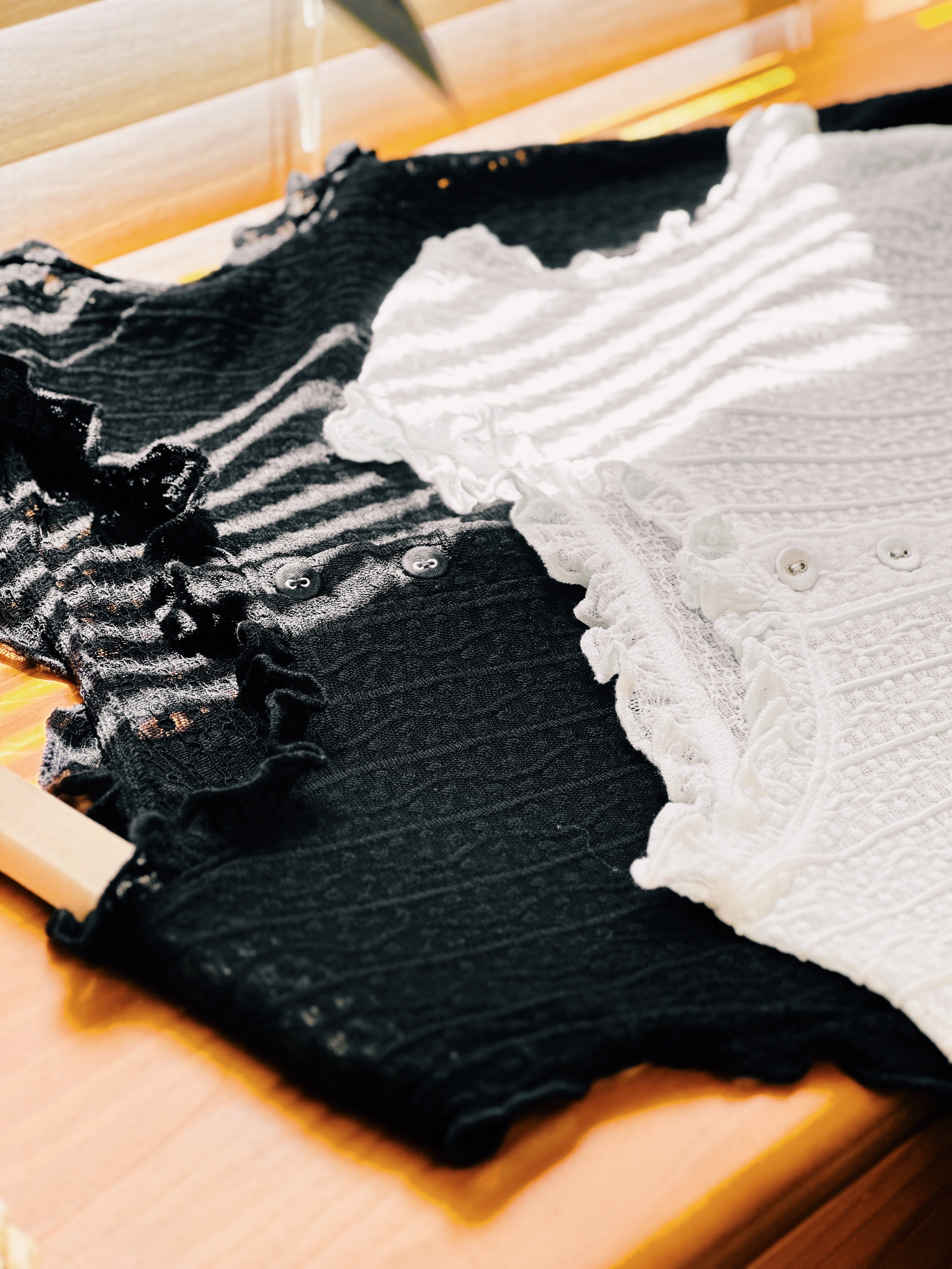 兩色 / 透感木耳領連身裙 (連底裙) / Sheer Ruffled Neck Maxi Dress (With Inner Slip)