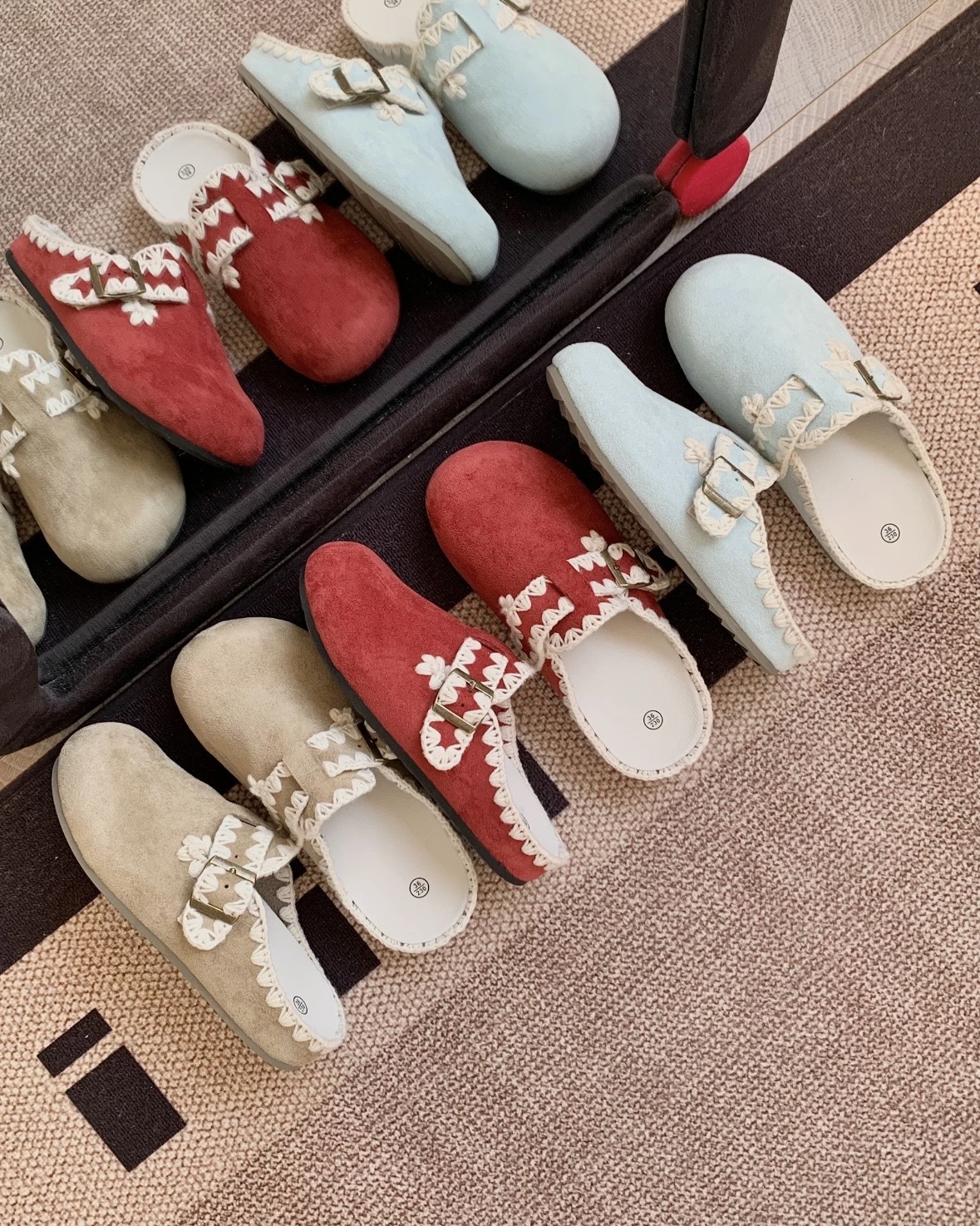 【逢甲FUZZY】<限時預購> OPDFA 可愛的你 蕾絲勃肯拖 拖鞋 三色