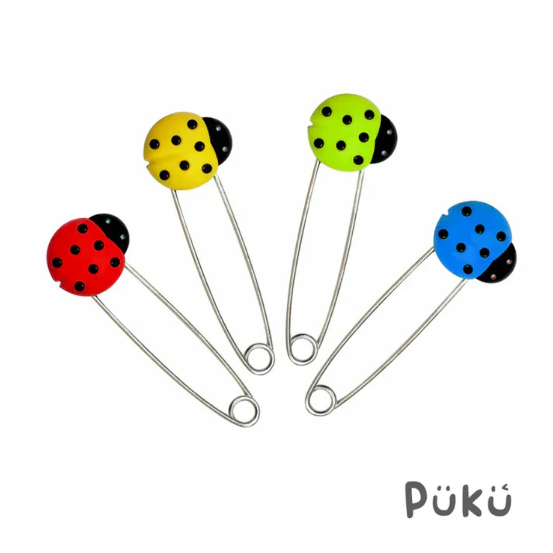 Puku 瓢蟲安全別針-4入