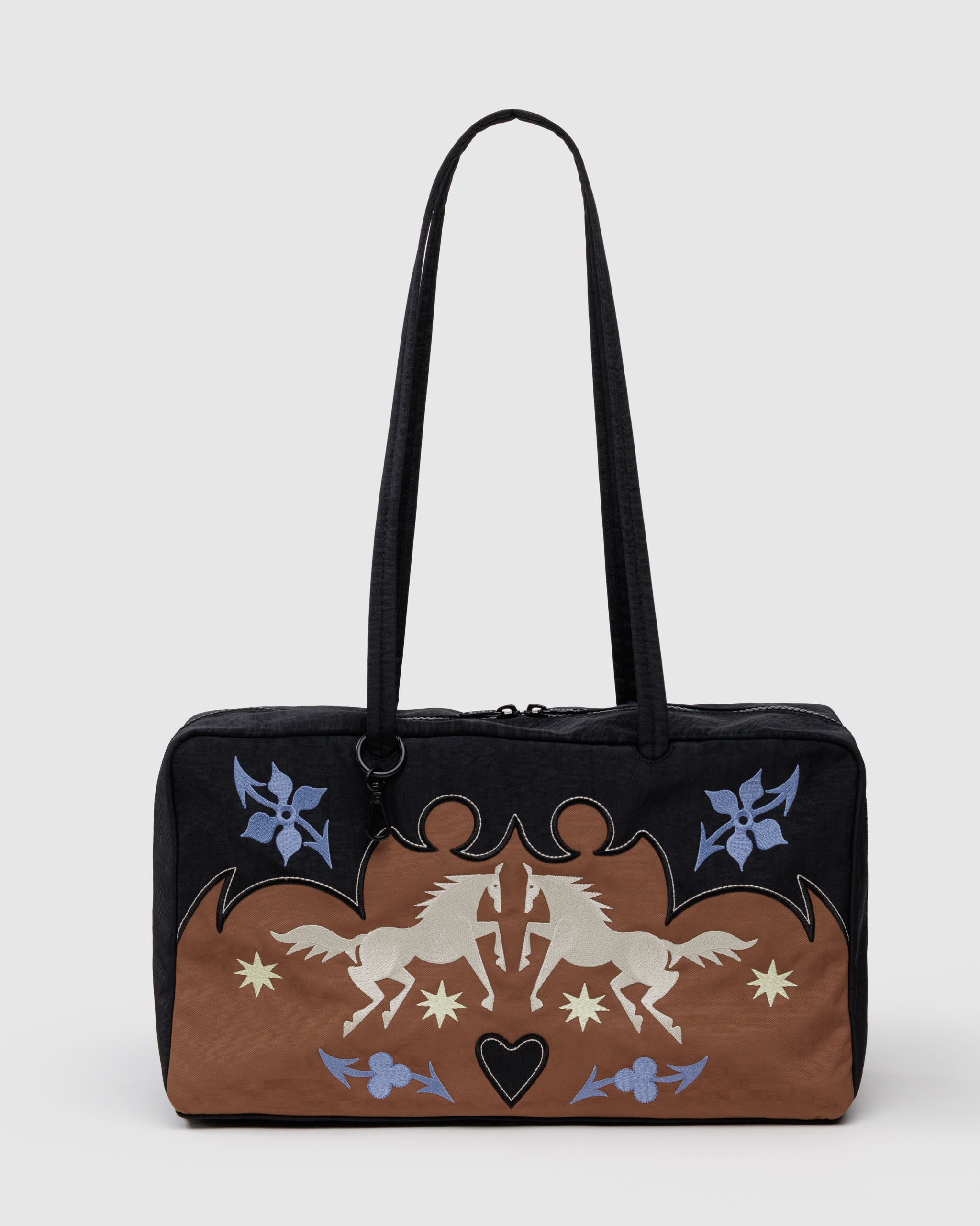 Medium Nylon Bowler Bag - Western Appliqué | BAGGU