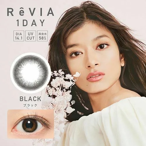 ReVIA 1 Day Circle Black｜日拋彩妝隱形眼鏡｜每盒10片