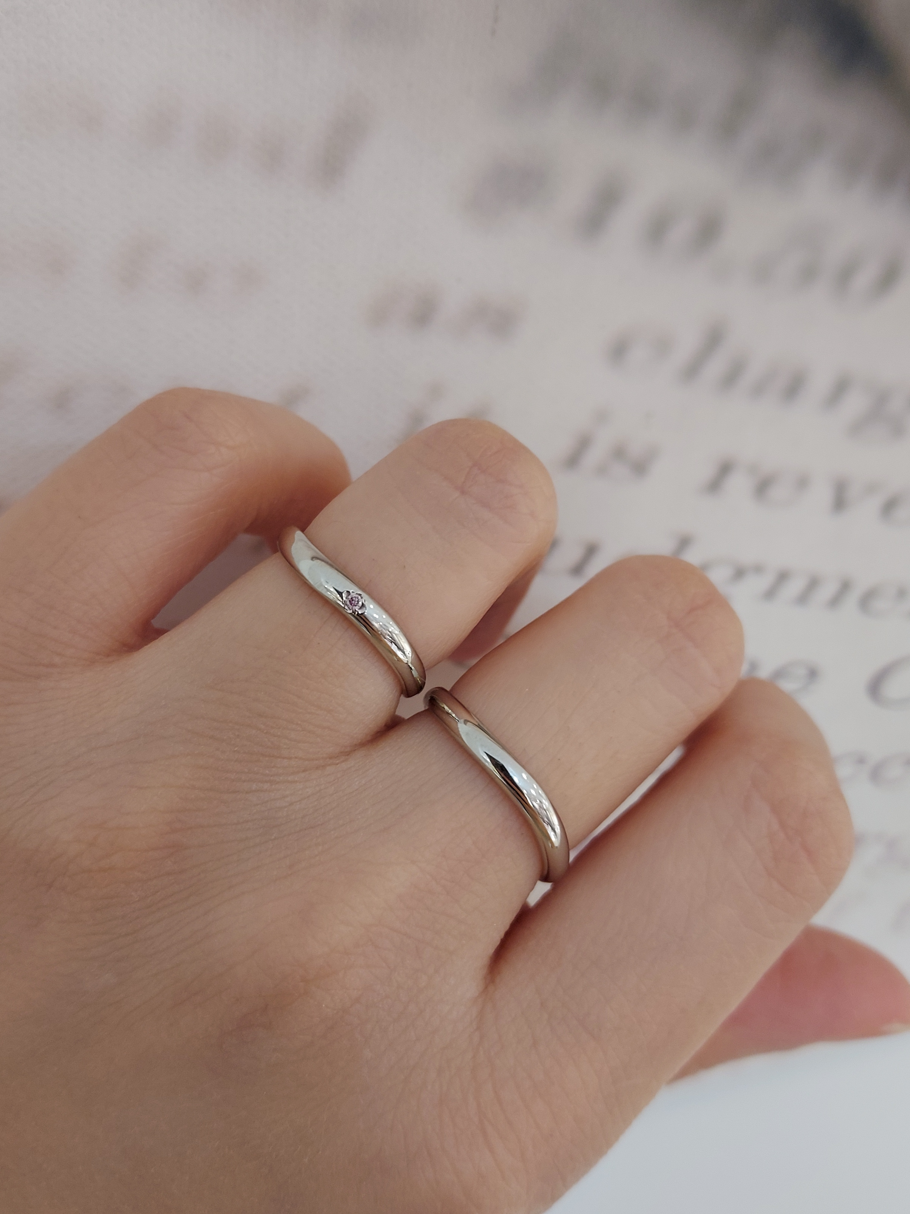 Anelli di Ginza - BATTICUORE 鉑金 (Pt900) 結婚戒指