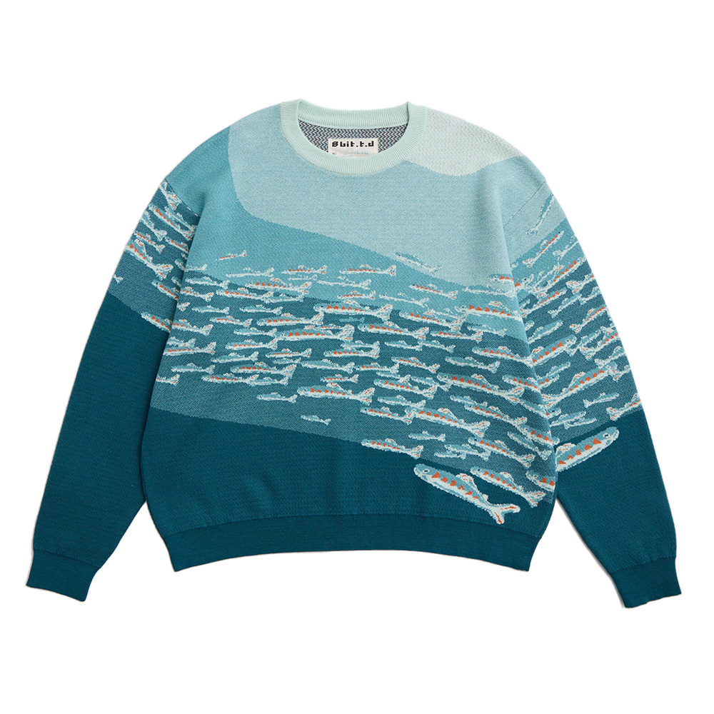 Climbing the Fishing Net. Deep Sea Version Long Sleeve Top