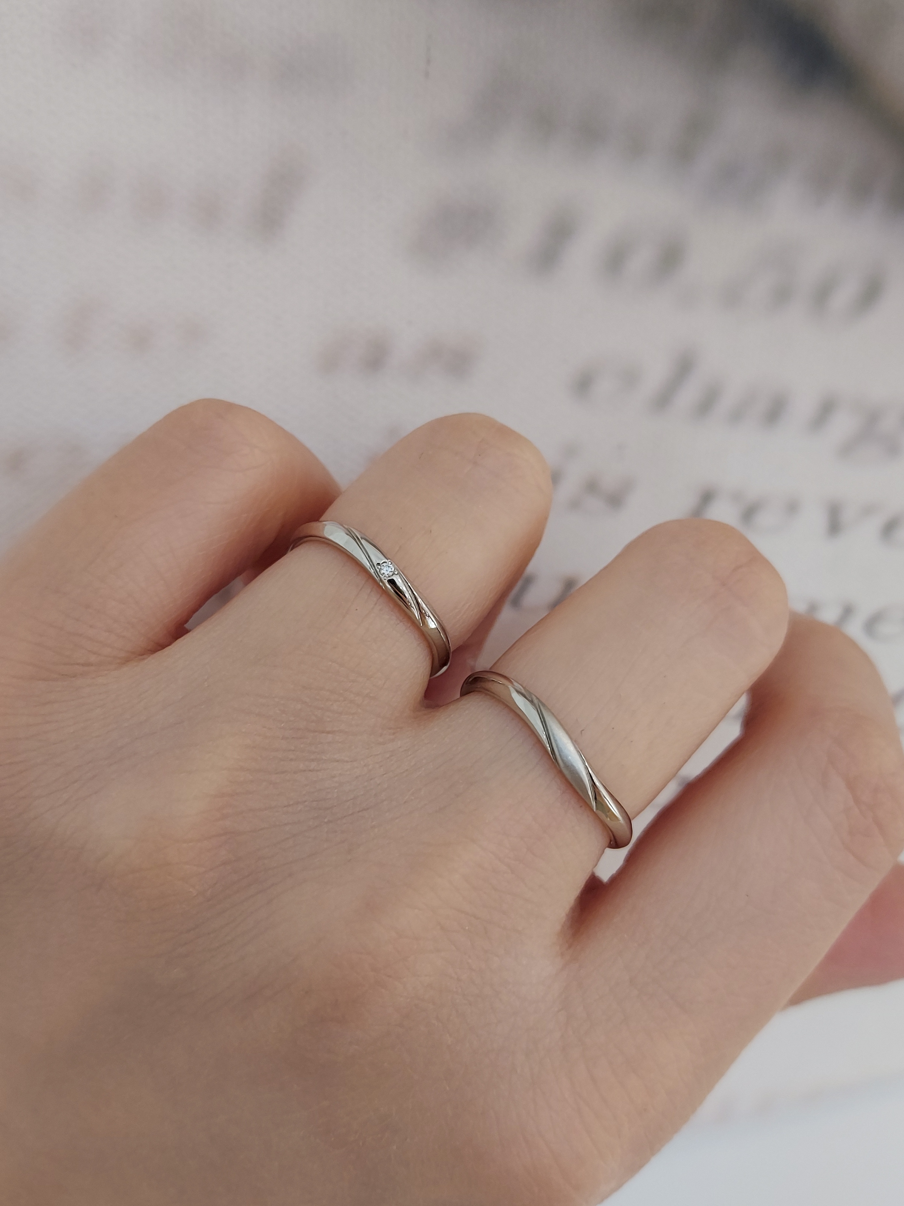 Anelli di Ginza - CAREZZA 鉑金 (Pt900) 結婚戒指