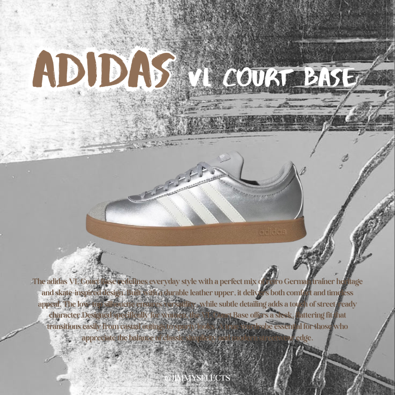 【代購】adidas 愛迪達 VL COURT BASE 女款 運動休閒鞋｜復古德訓鞋 滑板鞋