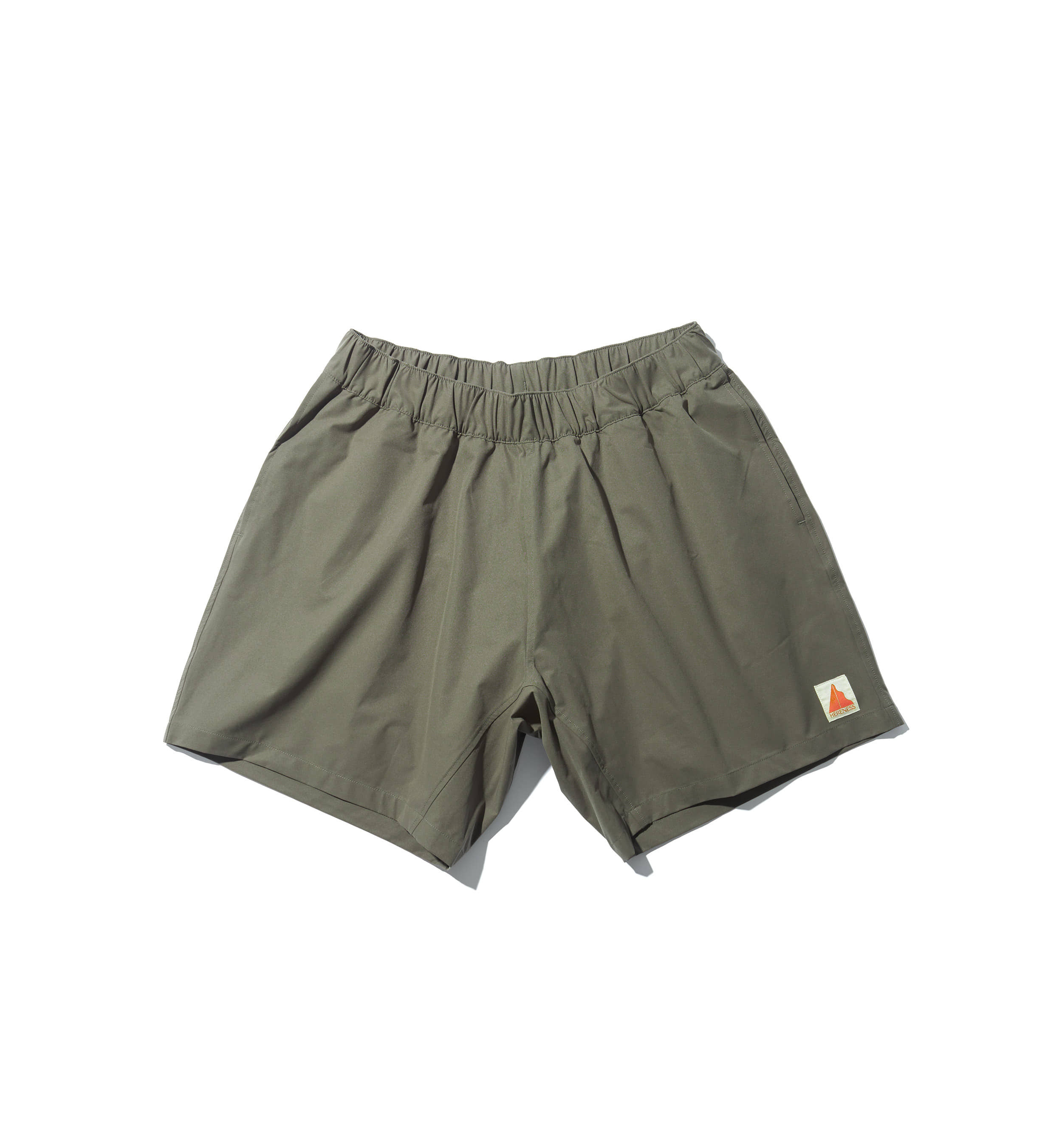 HERENESS Sugarcane Shorts 男款三口袋跑褲橄欖綠｜甘蔗纖維跑褲｜DeerRun