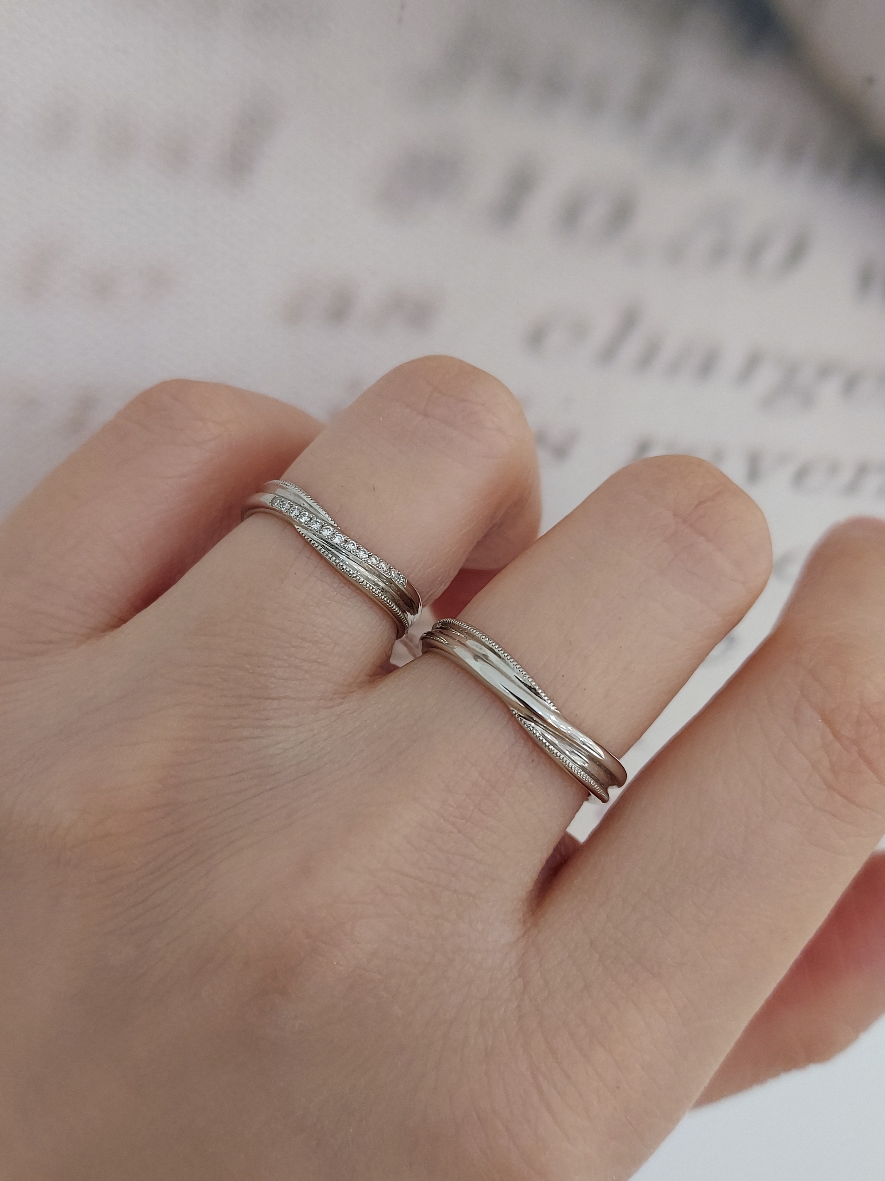 Anelli di Ginza - ABBRACCIO 鉑金 (Pt900) 結婚戒指