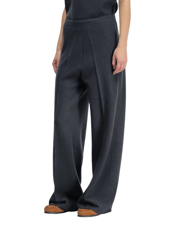 Semicouture  精梳羊毛彈性長褲(深灰)