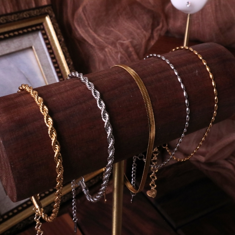 落日餘暉線 光映系列 鈦鋼素鍊 單鍊 手鏈 二色